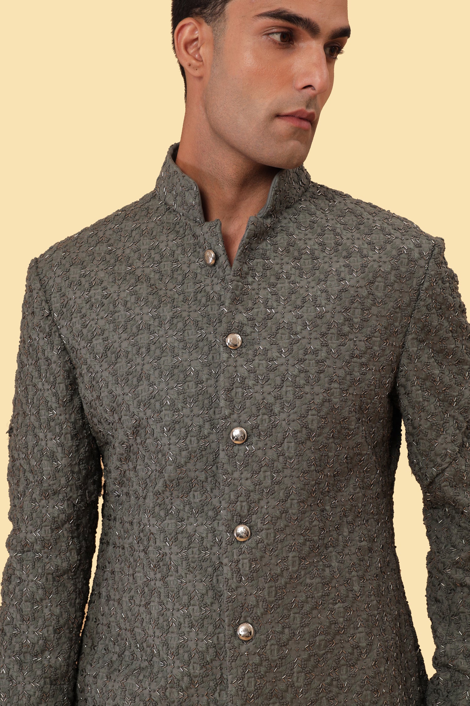 FOUR WAY ARROW HIGHLIGHTED WASHED OLIVE JACKET  