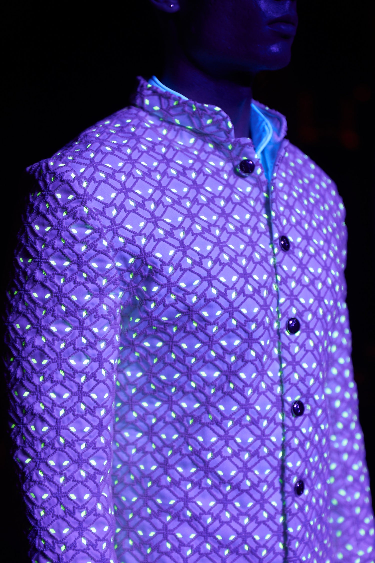 PHULKARI KNOTTED GLOW JACKET  