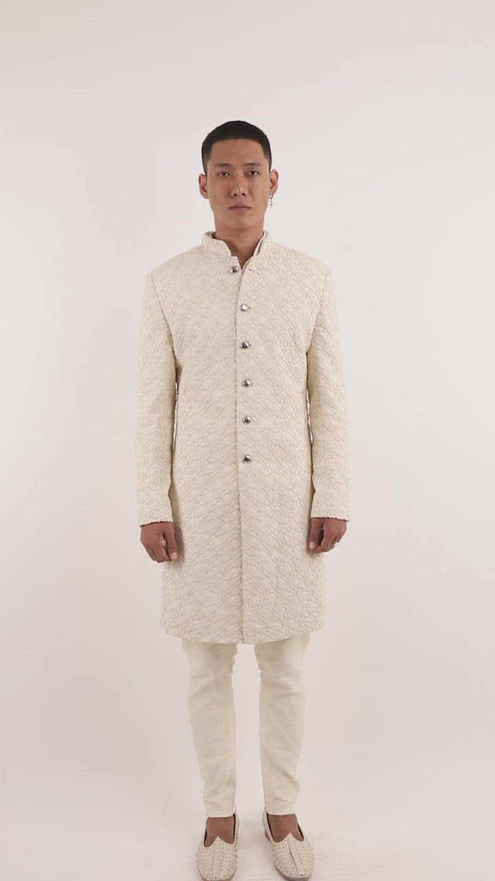 FRENCH KNOTTED PHULKARI GLOW JACKET  