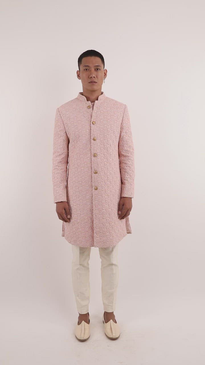 POTTED GEOMETRIC KNOTTED JACKET  