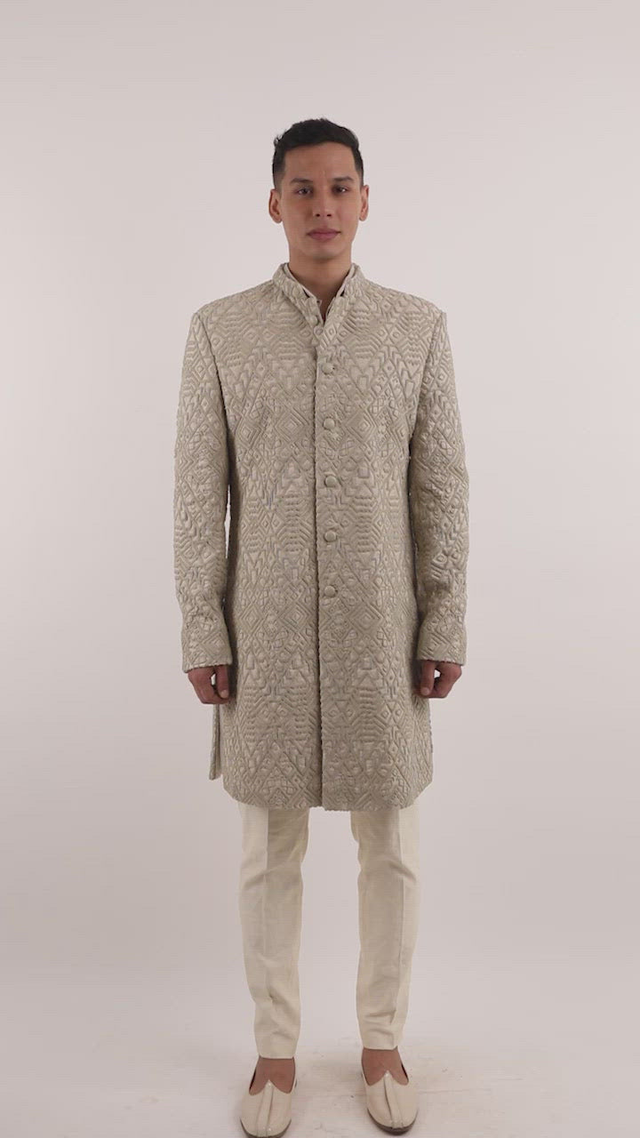 N. DOUBLE GEOMETRIC JACKET  