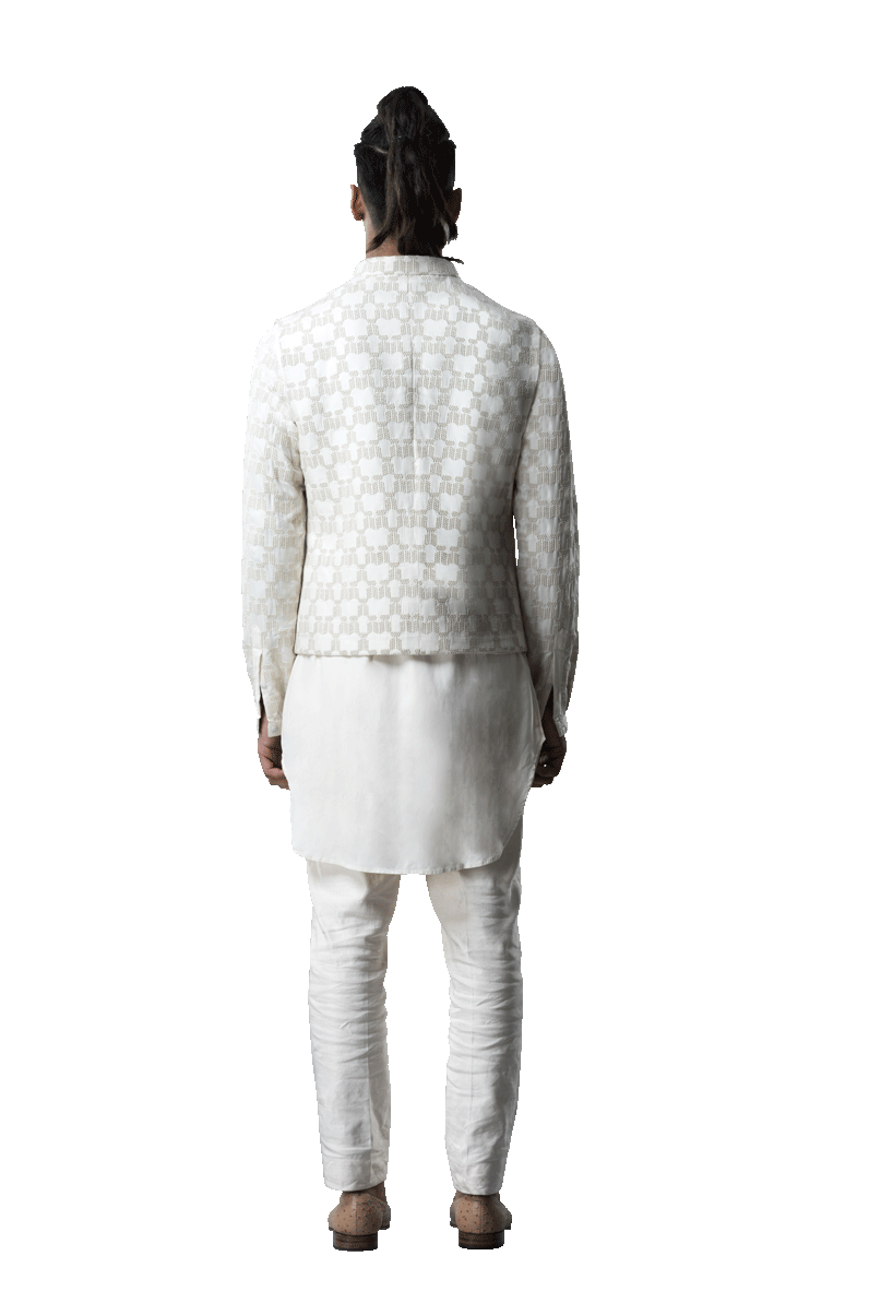CURVED GEOMETRIC SHORT DECONSTRUCTED SET  