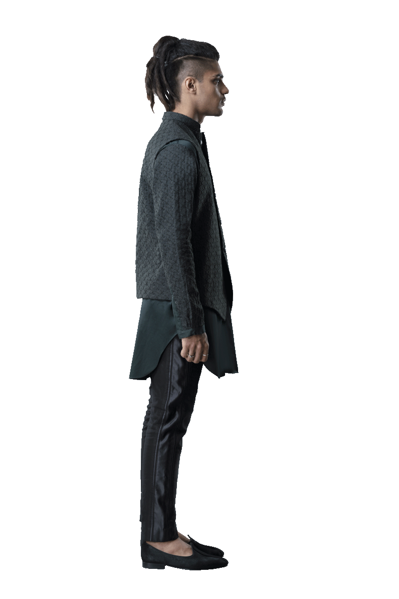 DECON FLOWER FLAT DECONSTRUCTED FOREST GREEN SET  