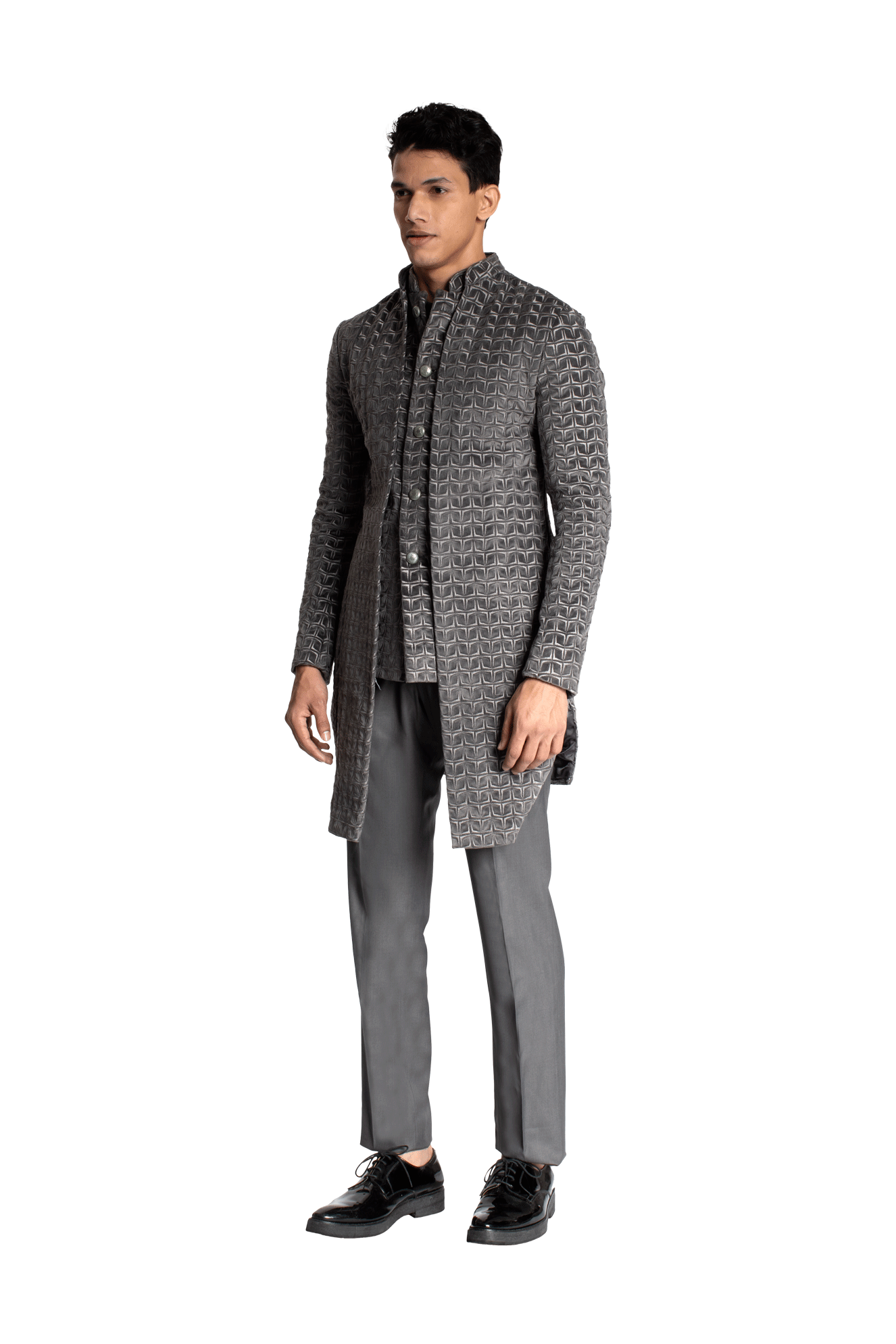 BOOMERANG MOCK LAYER GREY JACKET  