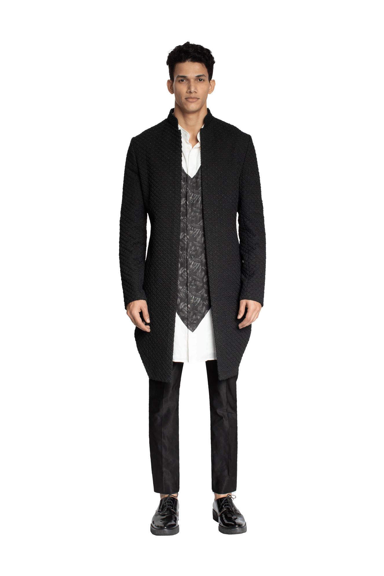  BOM ARROW THREAD FIBRE KNOTTED JACKET 