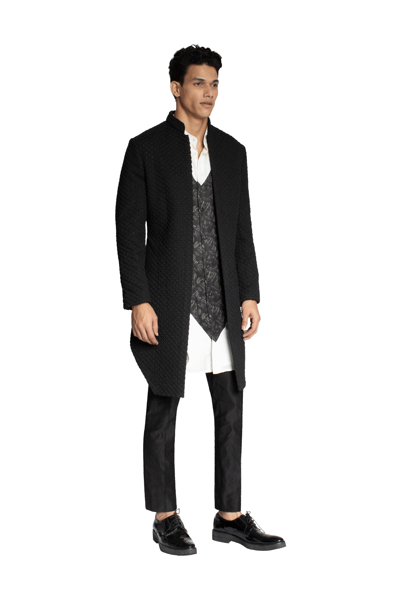 BOM ARROW THREAD FIBRE KNOTTED JACKET  