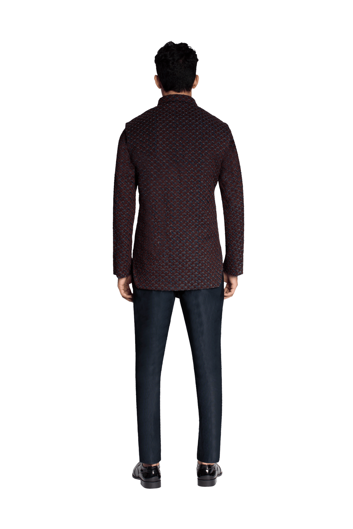 DIAMOND FLOWER HIGHLIGHTED LONG DECONSTRUCTED SET  