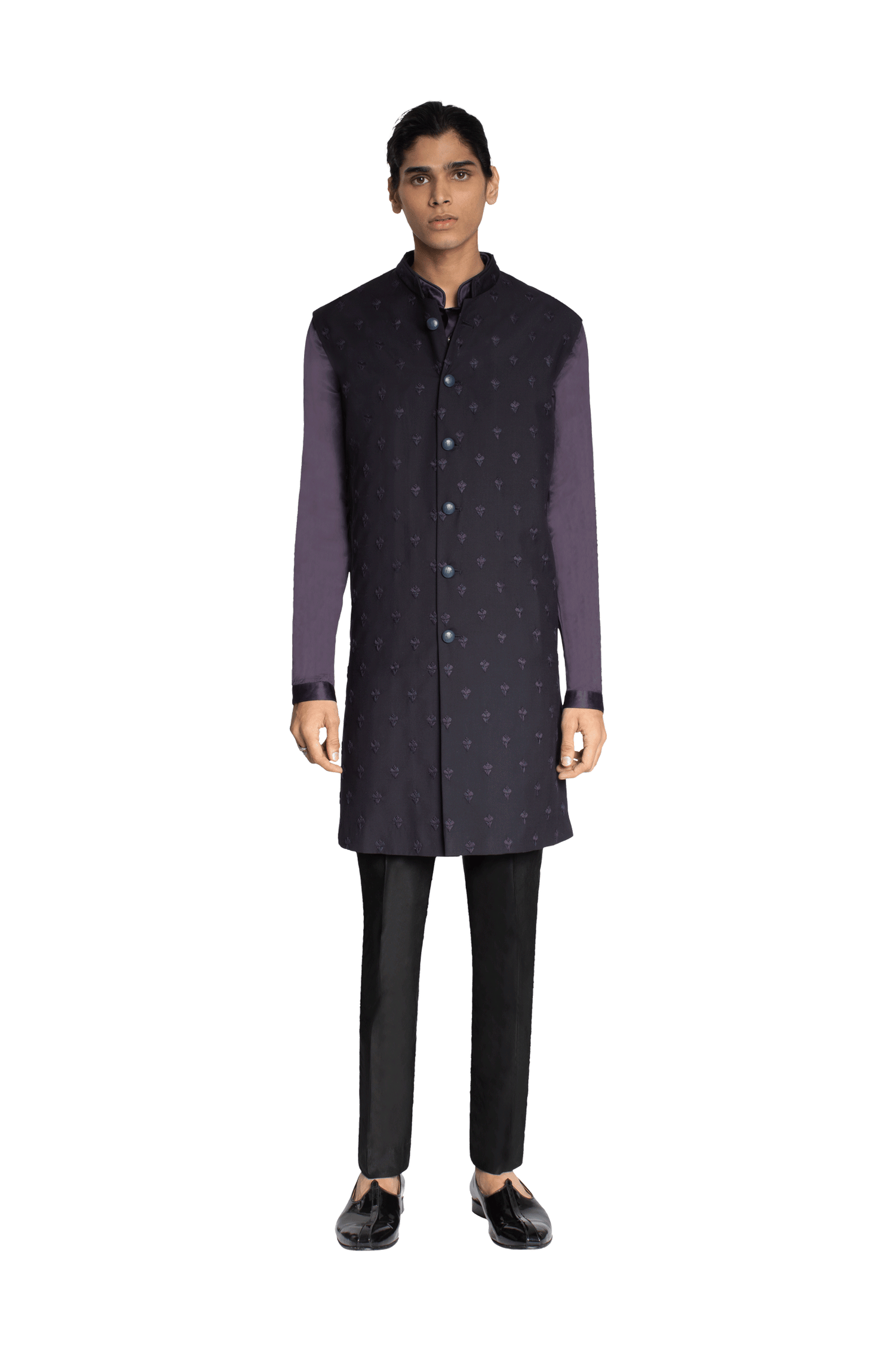  LIBRA FLOWER LONG SLEEVELESS JACKET 