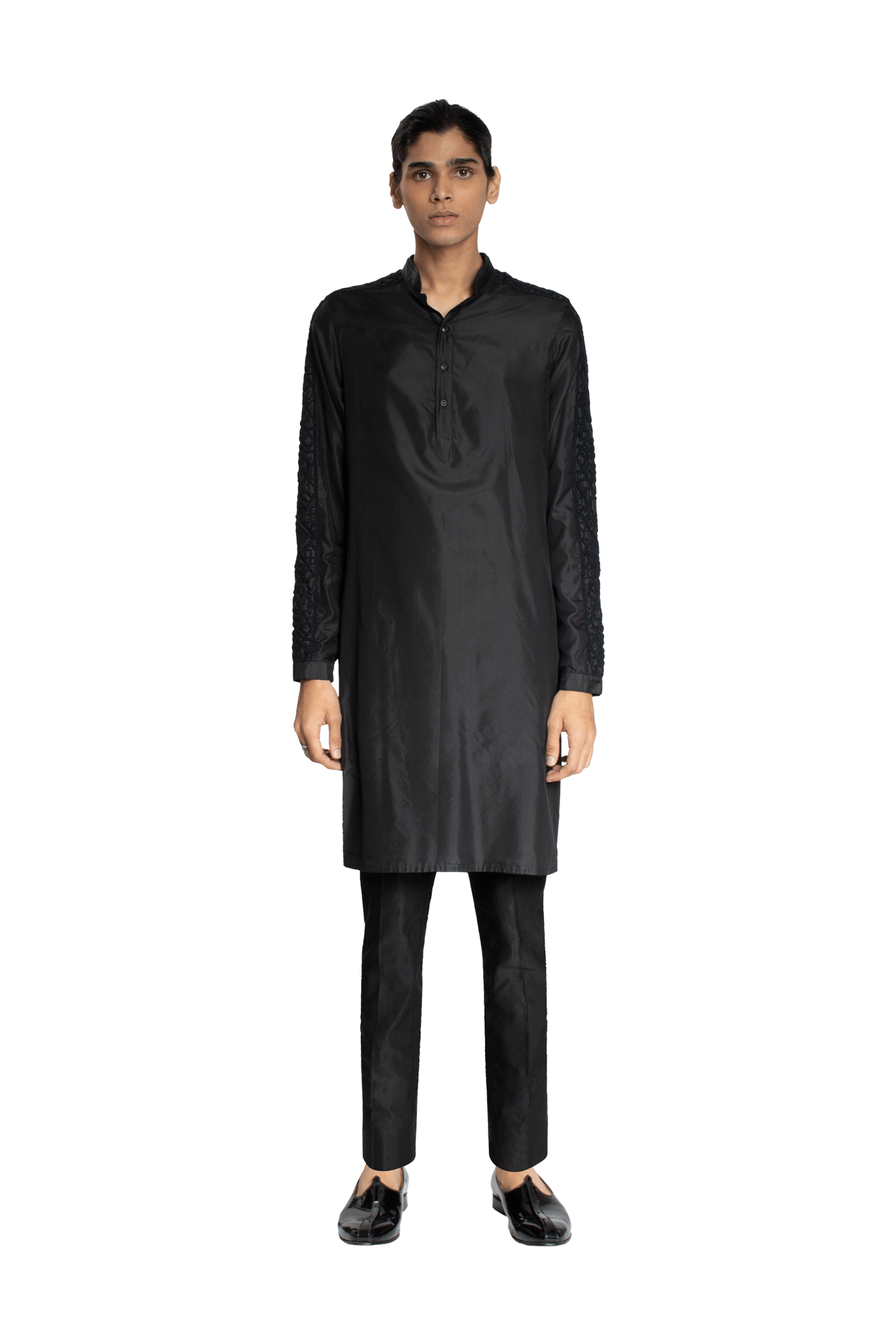  DOUBLE GEOMETRIC STRIPER KURTA 