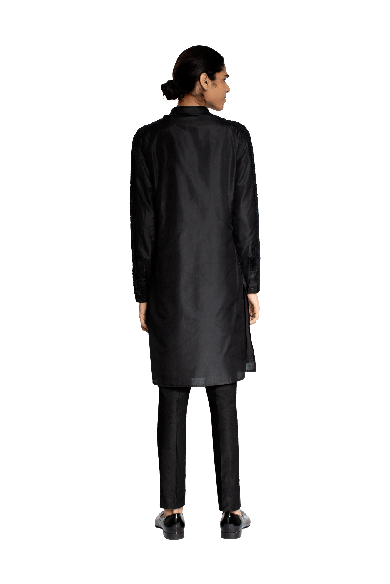 DOUBLE GEOMETRIC STRIPER KURTA  