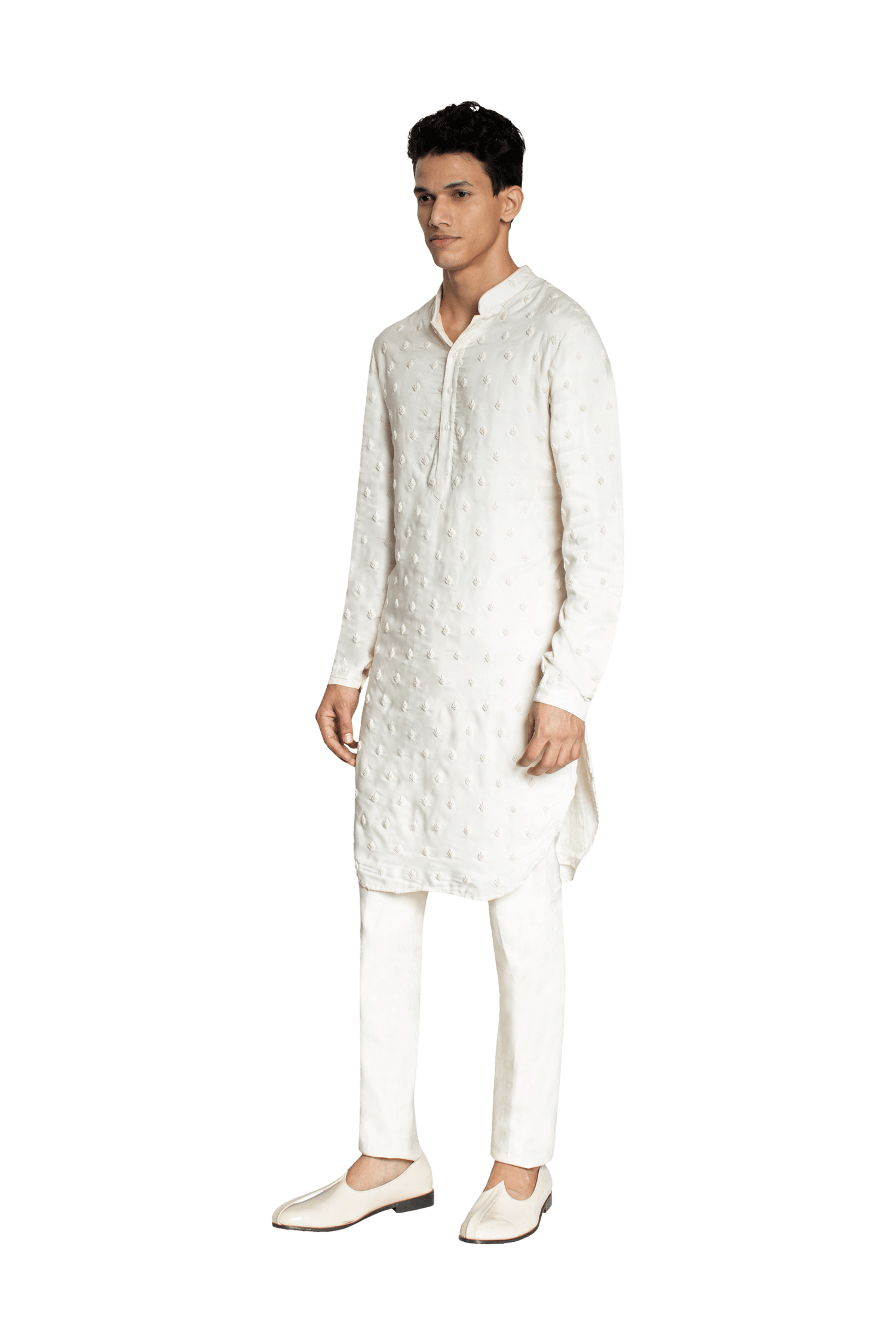 FIRE KNOTTED KURTA  