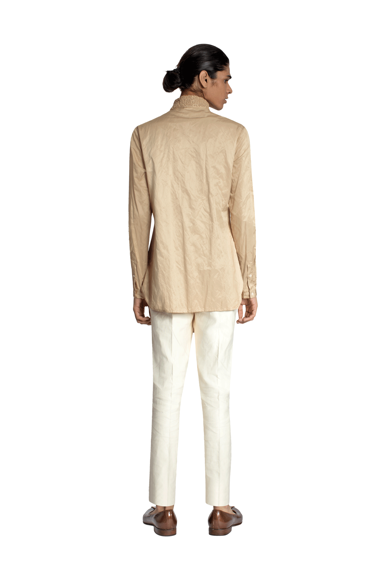 ROCKET ROSE GEOMETRIC KNOTTED BIB KURTA  