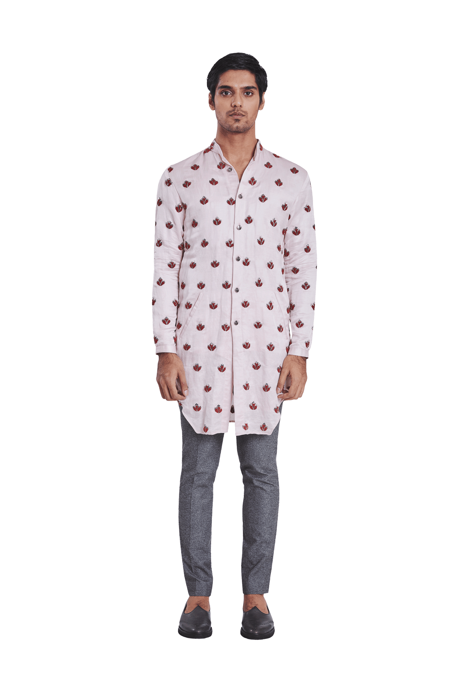  POTTED PLANT HIGHLIGHTED KNOTTED KURTA 