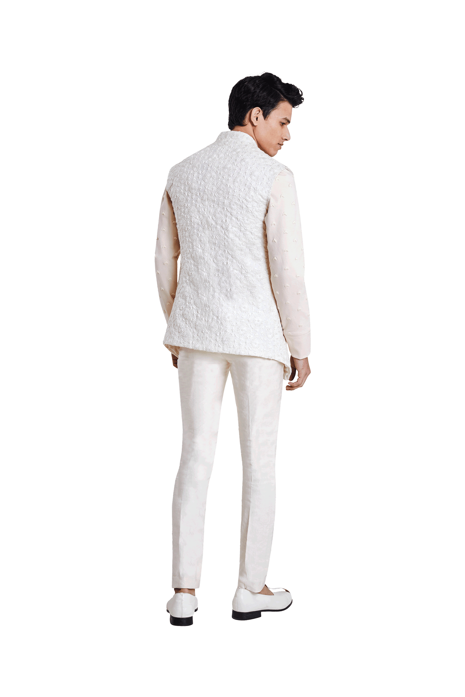 BOM FLOWER SLEEVELESS JAP LAYER JACKET  