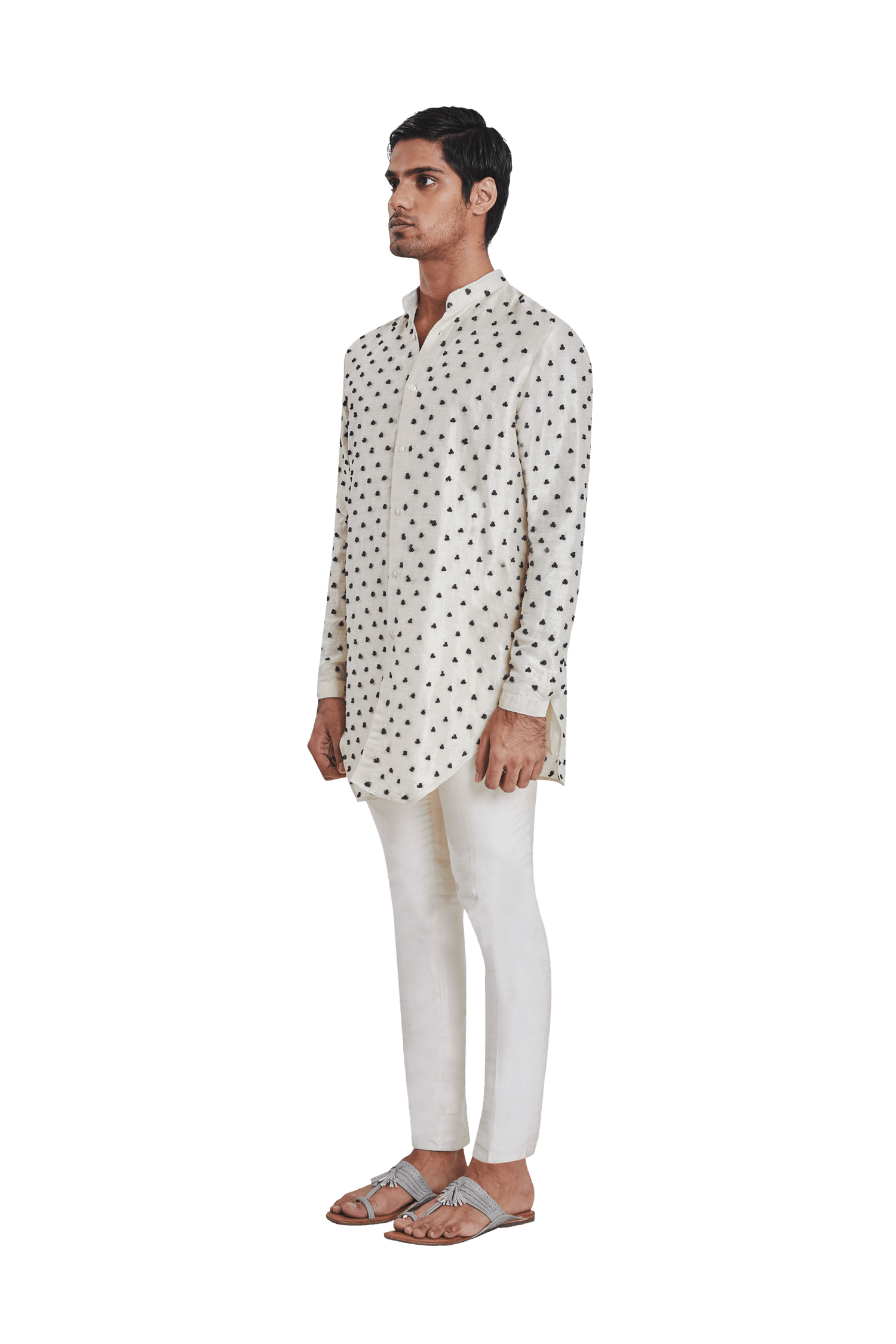 BIG BRAILLE KNOTTED KURTA  