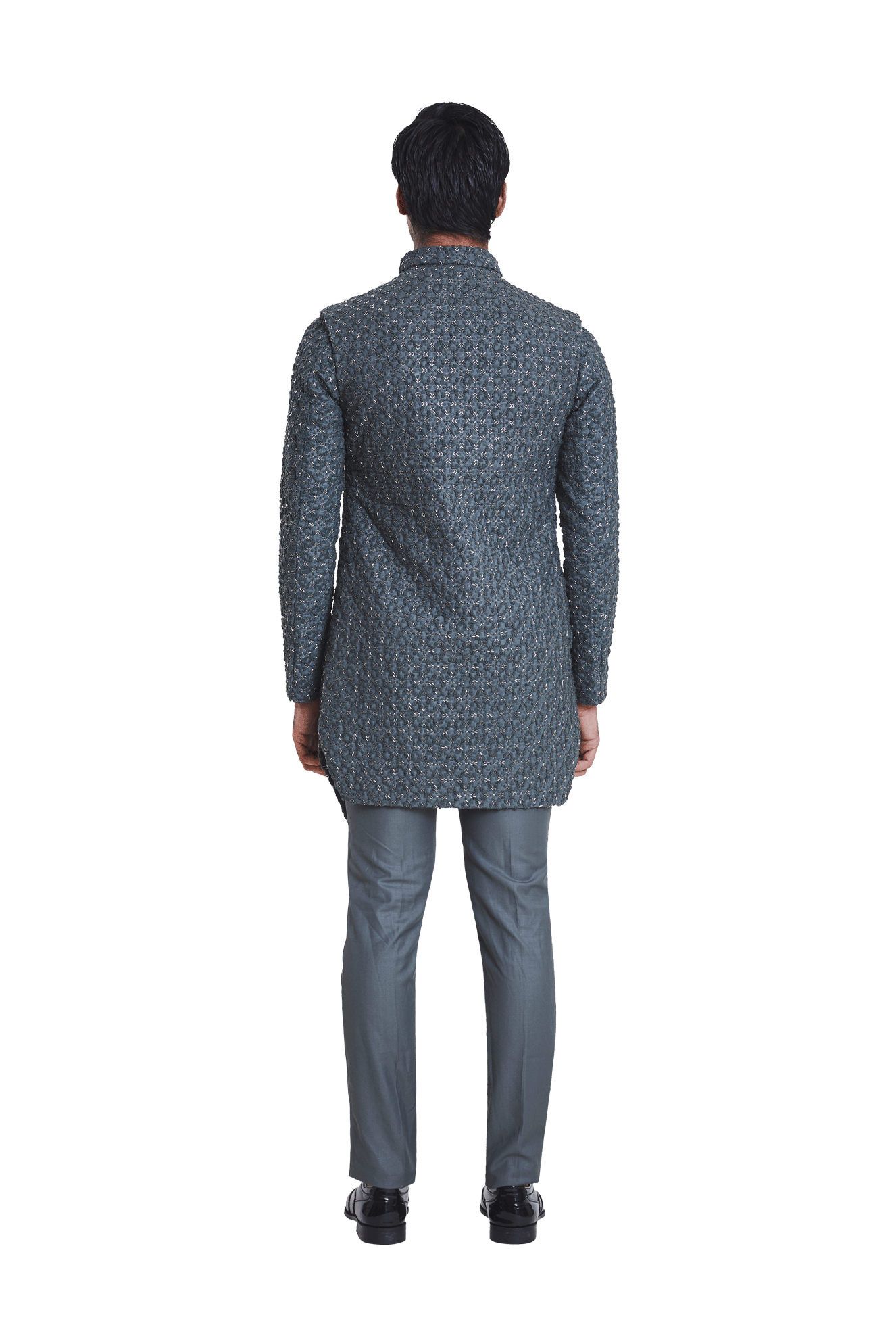 FOUR WAY ARROW HIGHLIGHTED 3 PIECE MOCK LAYER JACKET  