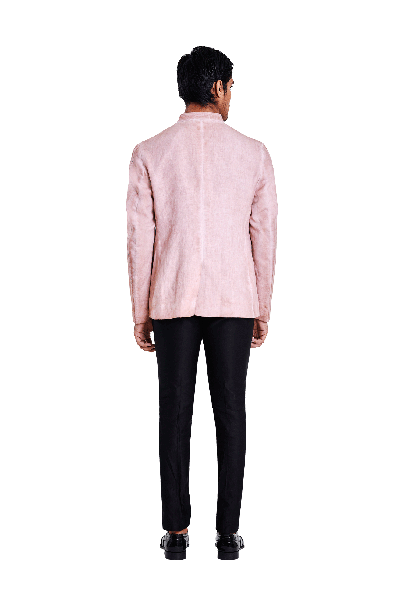 ARMOUR PATCH SLEEVE WASHOUT BANDHGALA  