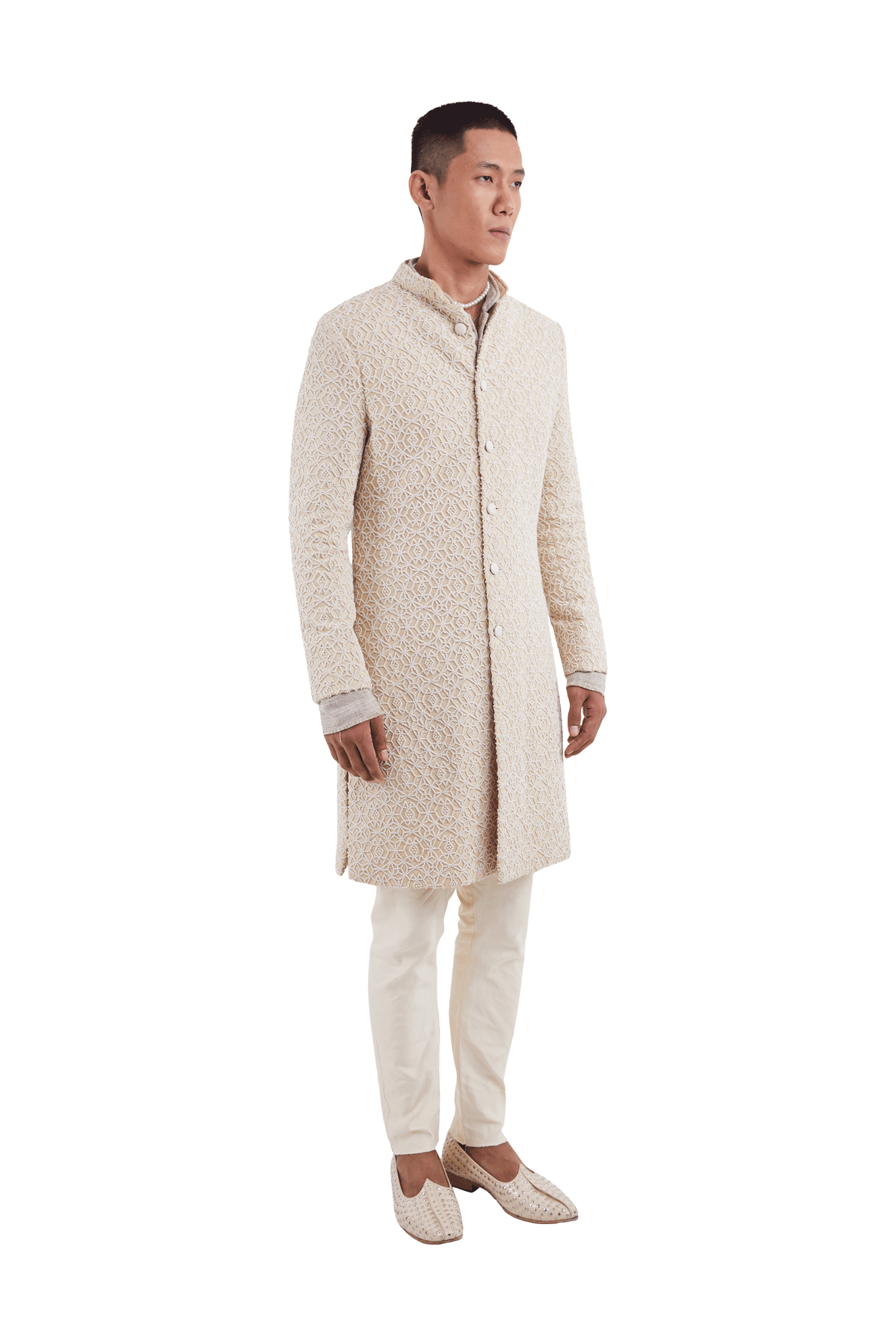 LINE GEOMETRIC TAUPE JACKET  