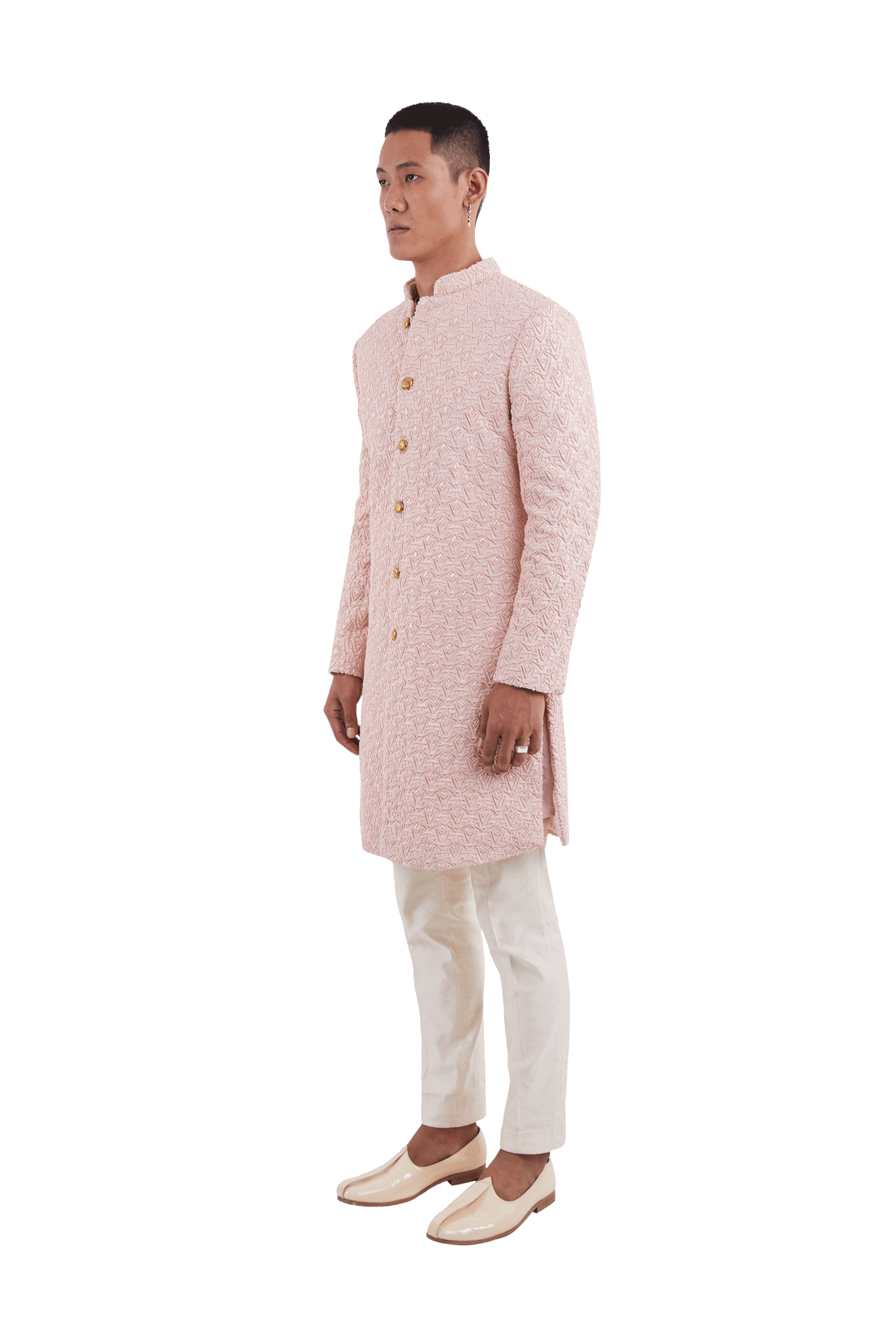 POTTED GEOMETRIC KNOTTED JACKET  
