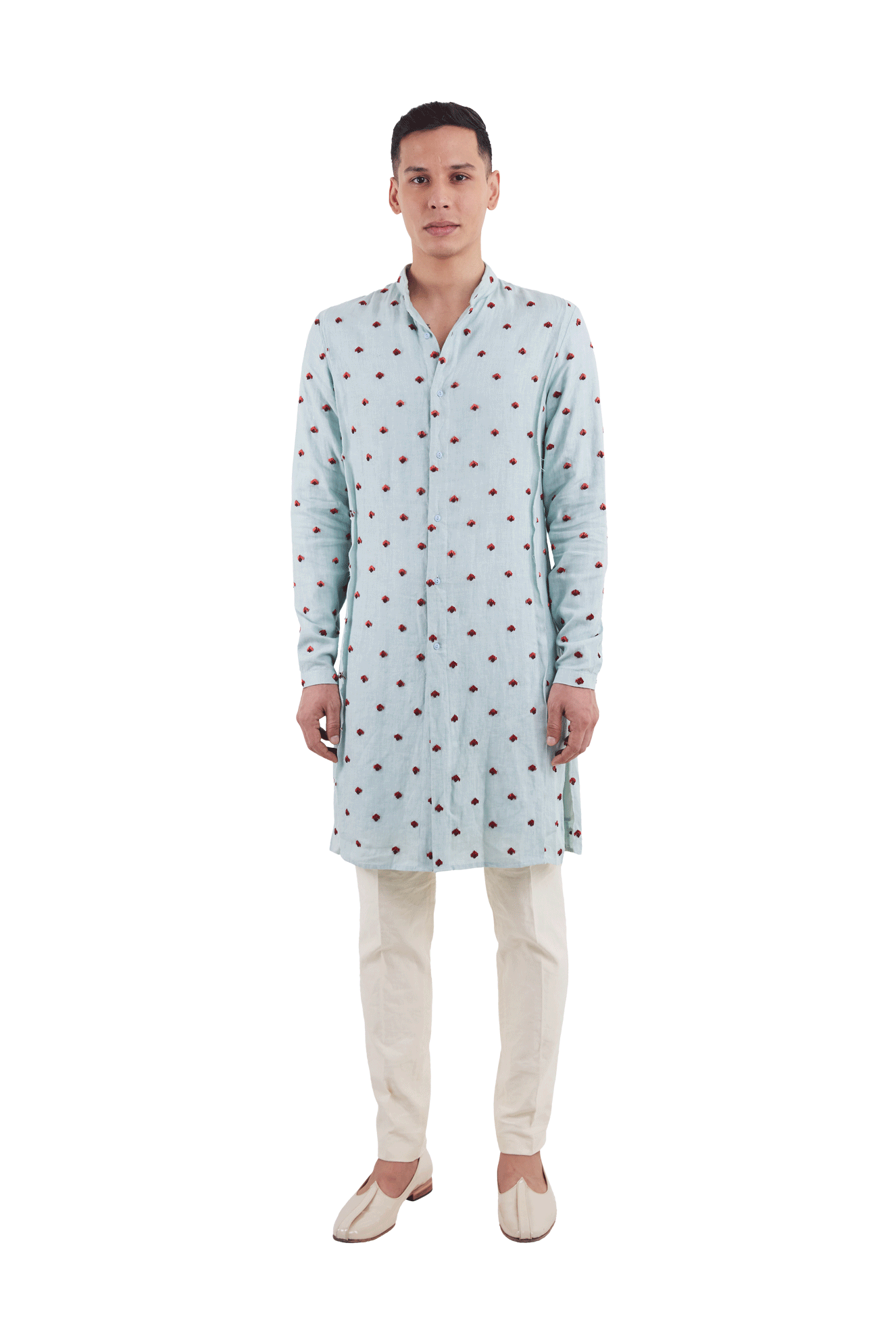  OUTSPREAD BOM ARROW PANELLED KURTA 