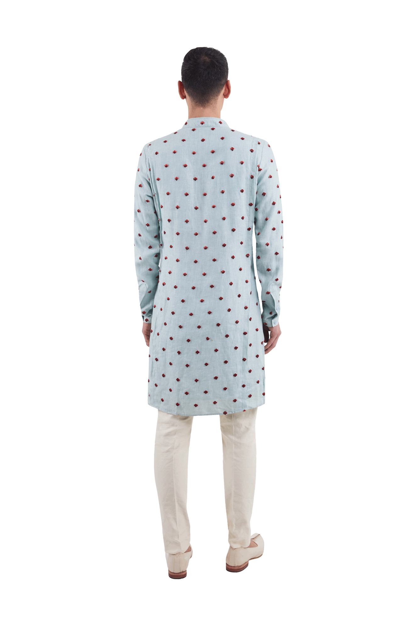 OUTSPREAD BOM ARROW PANELLED KURTA  