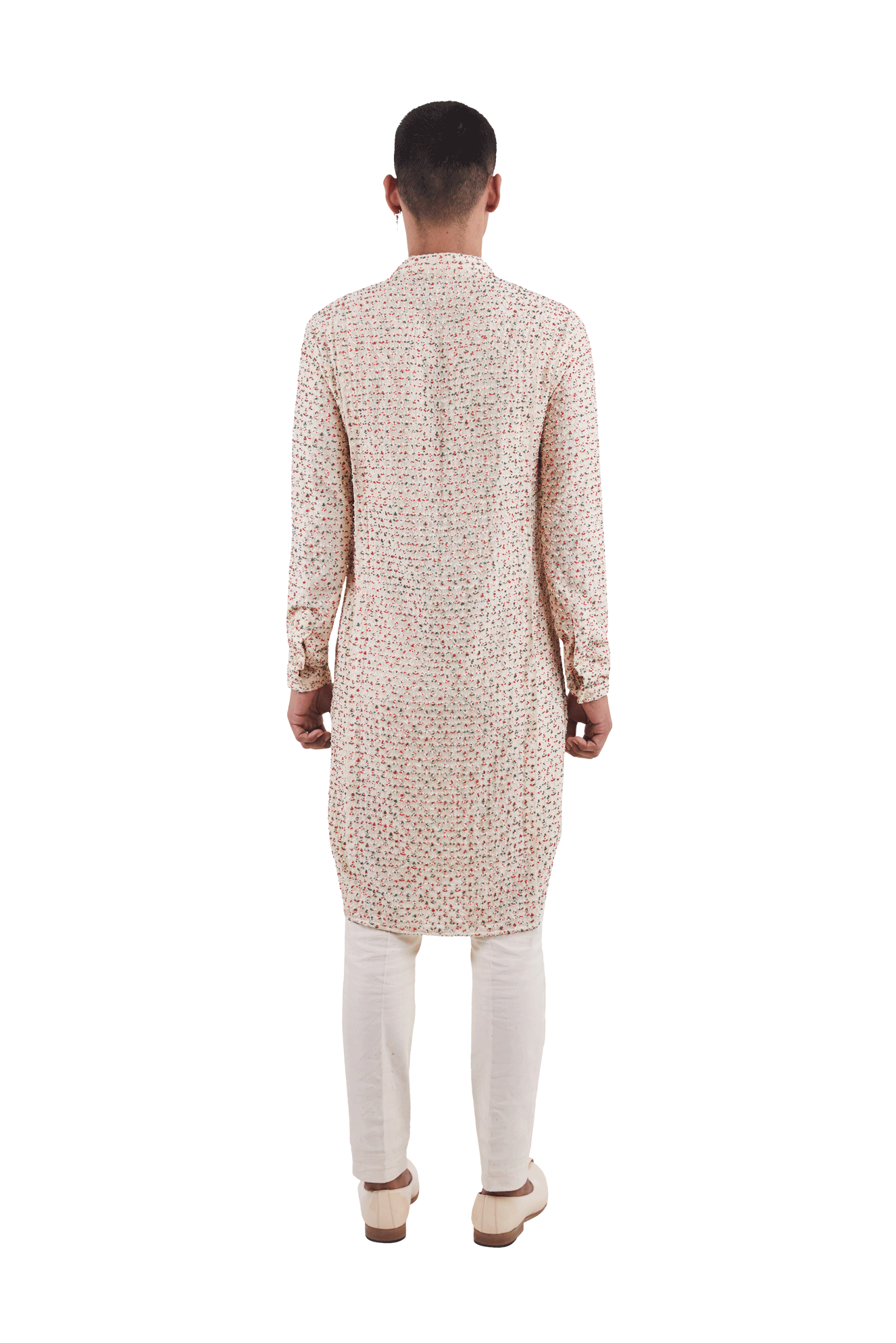 PLANT MULTI BEADED PANELLED KURTA  