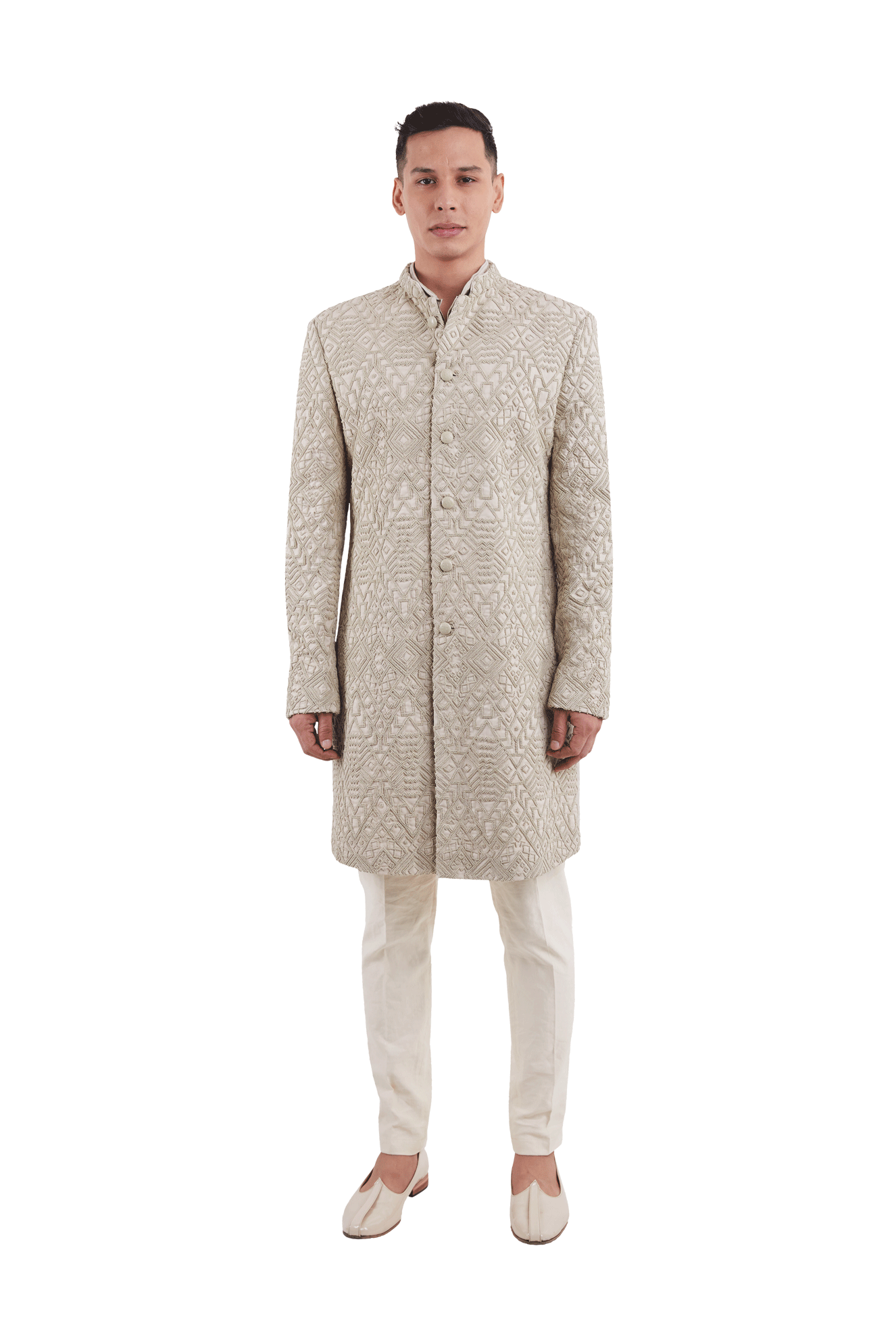 N. DOUBLE GEOMETRIC JACKET  