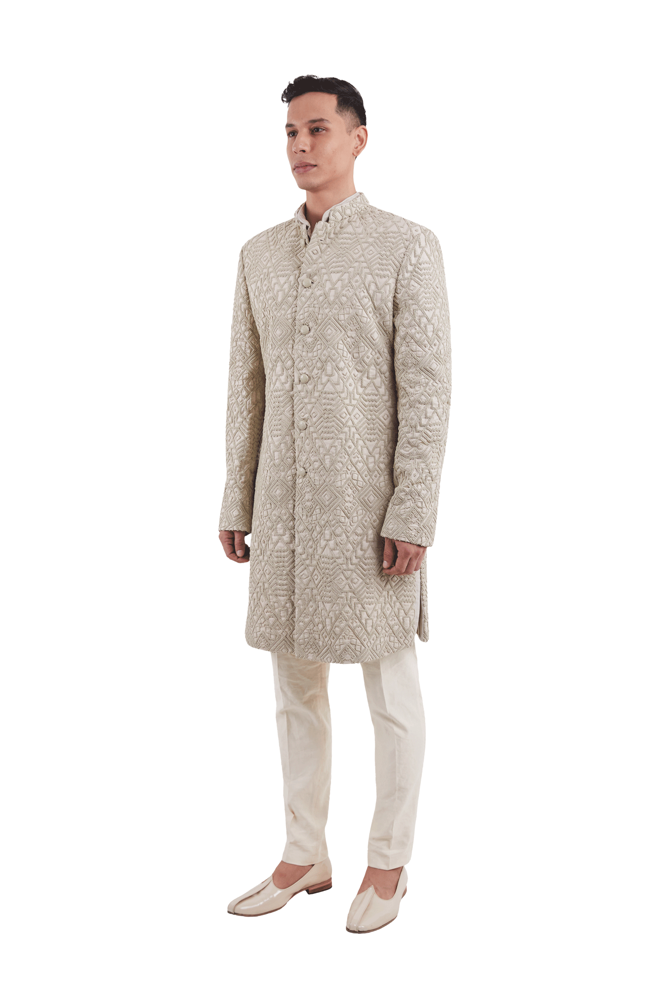 N. DOUBLE GEOMETRIC JACKET  