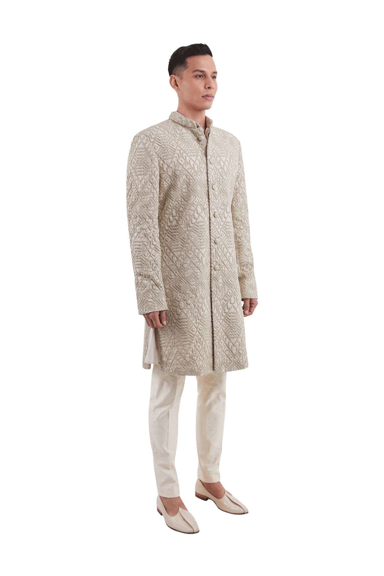 N. DOUBLE GEOMETRIC JACKET  