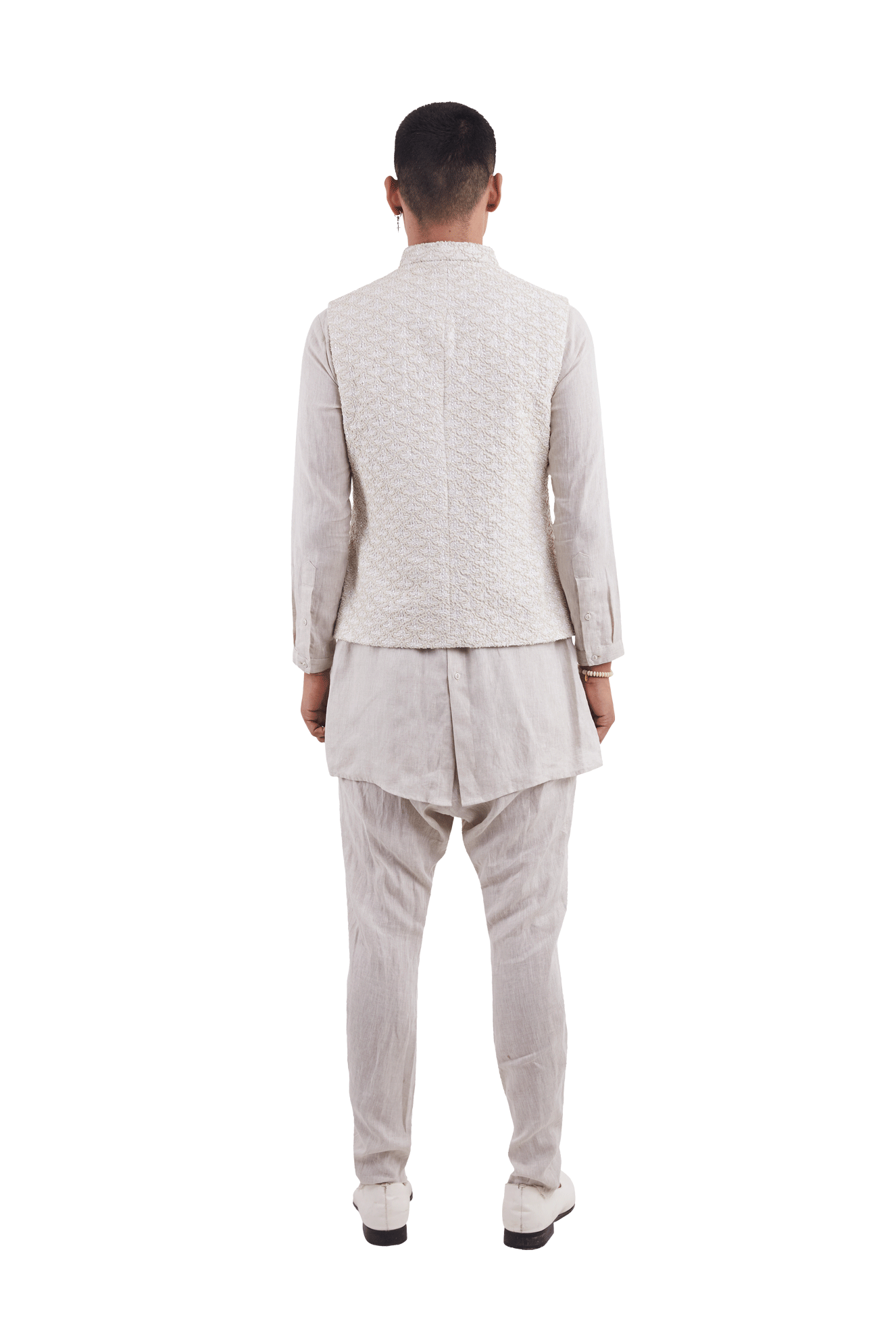 LAMP BEADED SLEEVELESS JACKET  