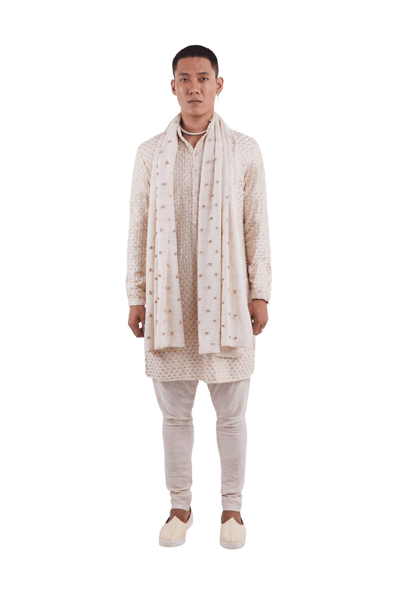  PLANT THREAD TWO-TONE KURTA 