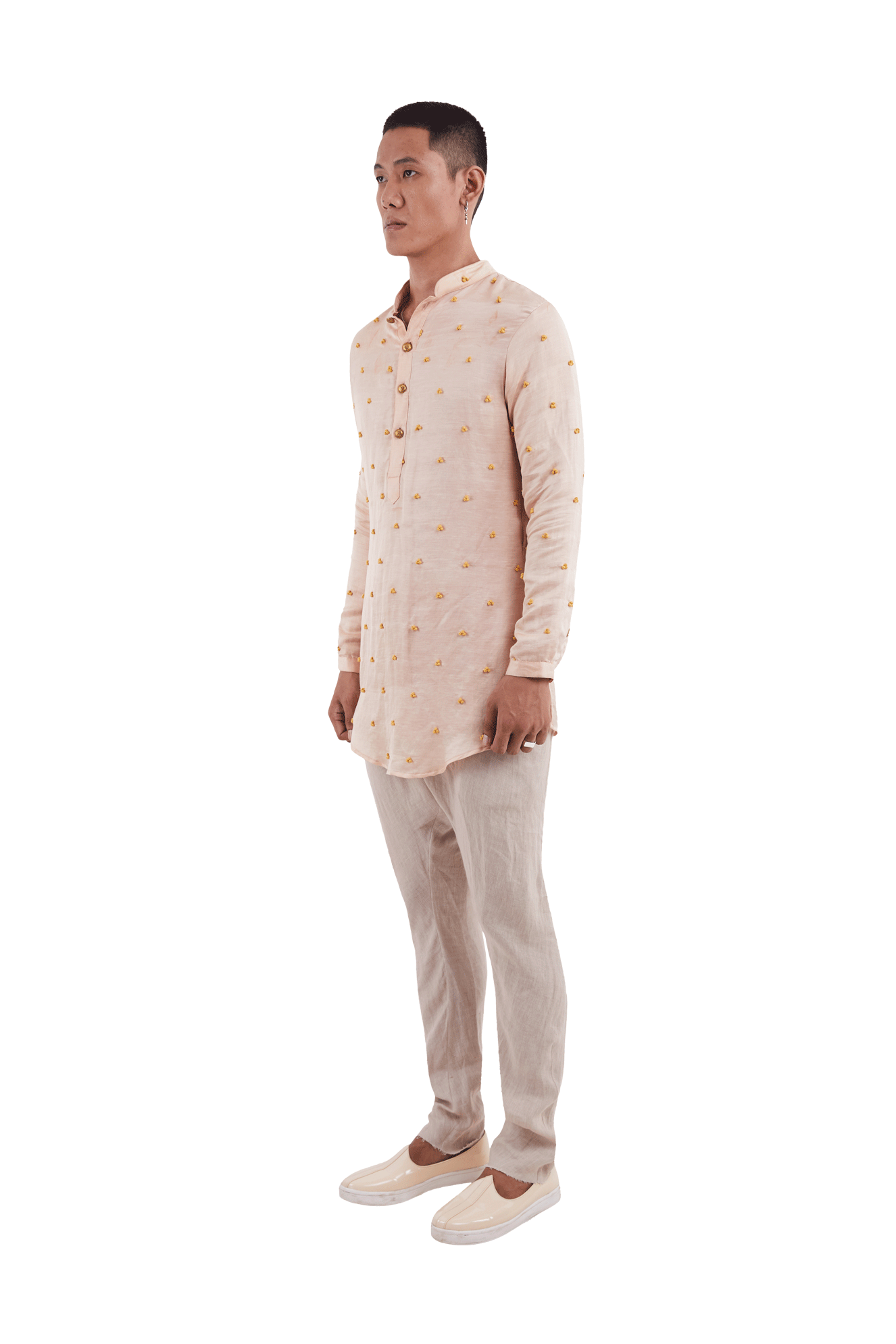 BIG BRAILLE KNOTTED KURTA  