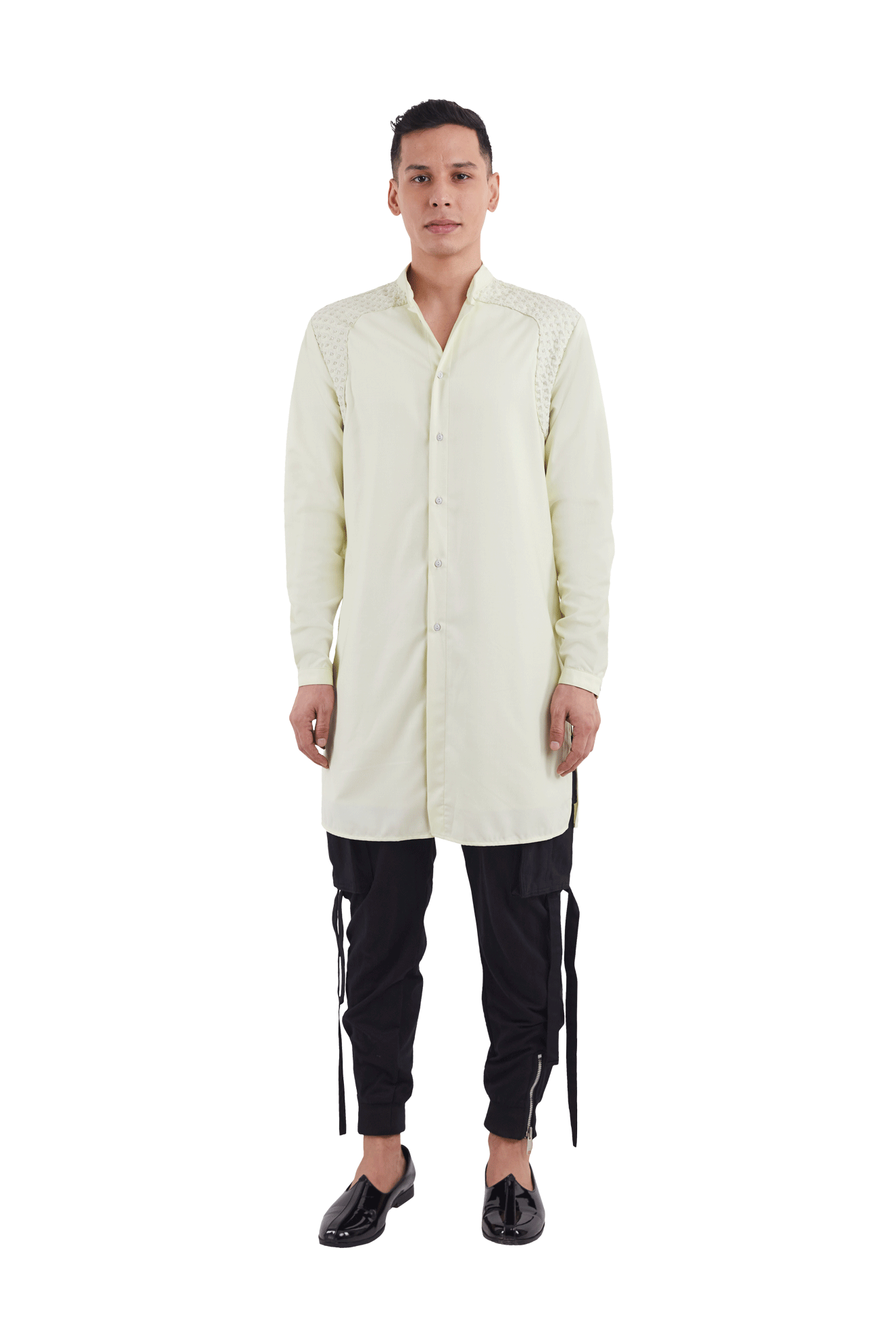  BOM ARROW BEADED YOKE PATCH KURTA 