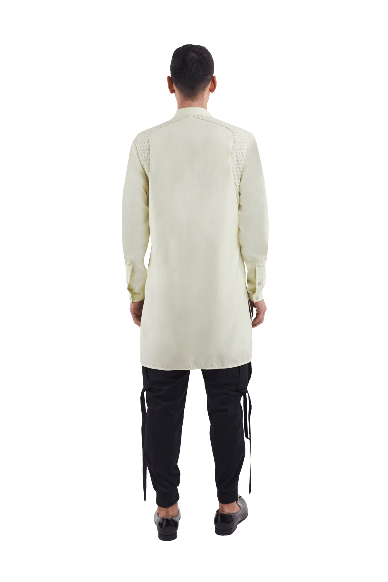 BOM ARROW BEADED YOKE PATCH KURTA  