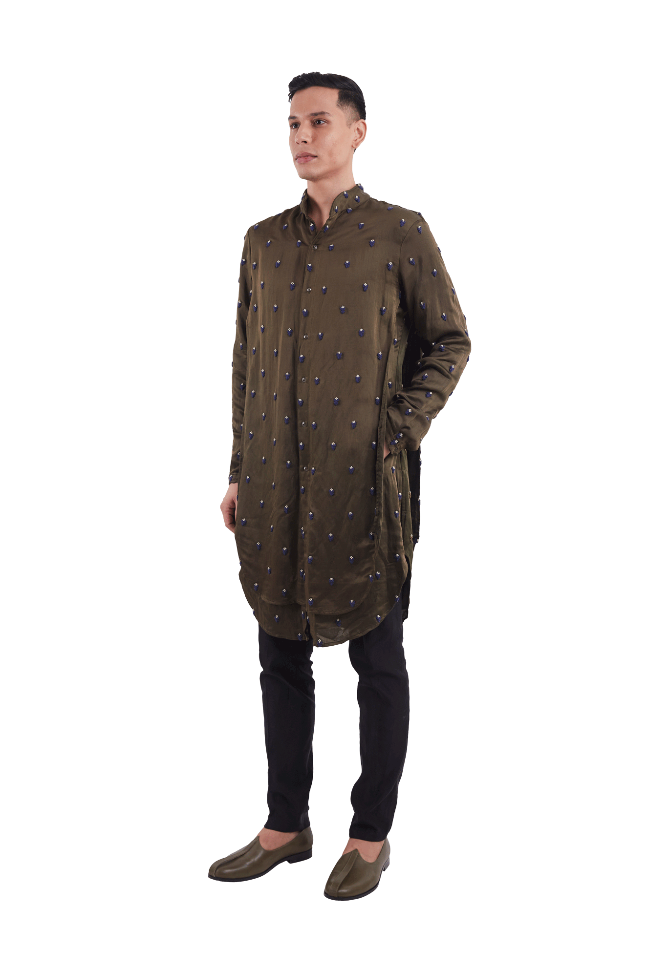 LIBRA KNOTTED DOUBLE LAYER KURTA  