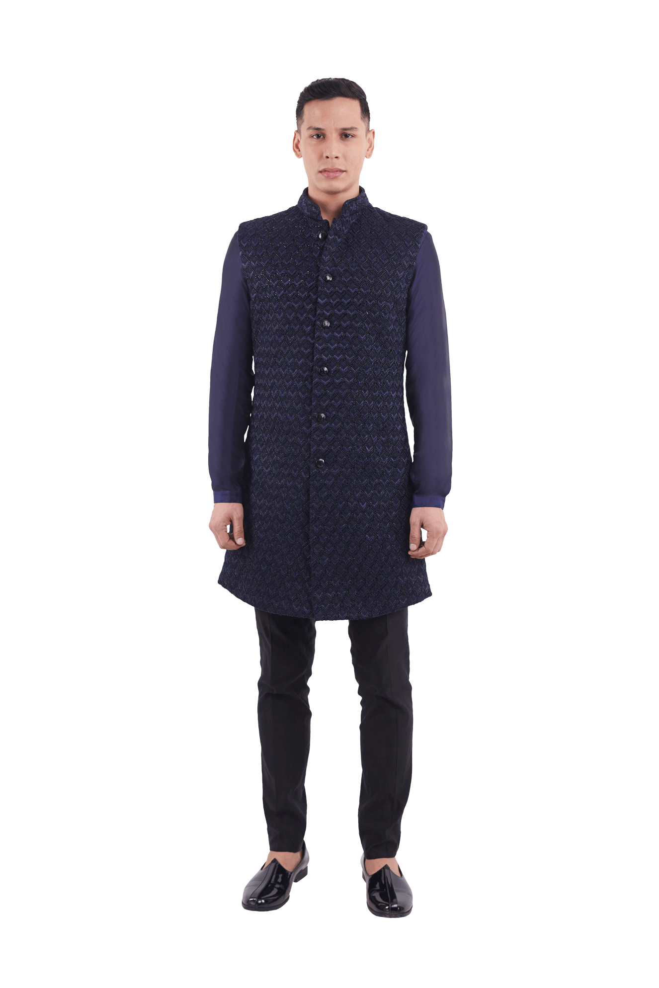  N. SCALLOP HIGHLIGHTED SLEEVELESS JACKET 