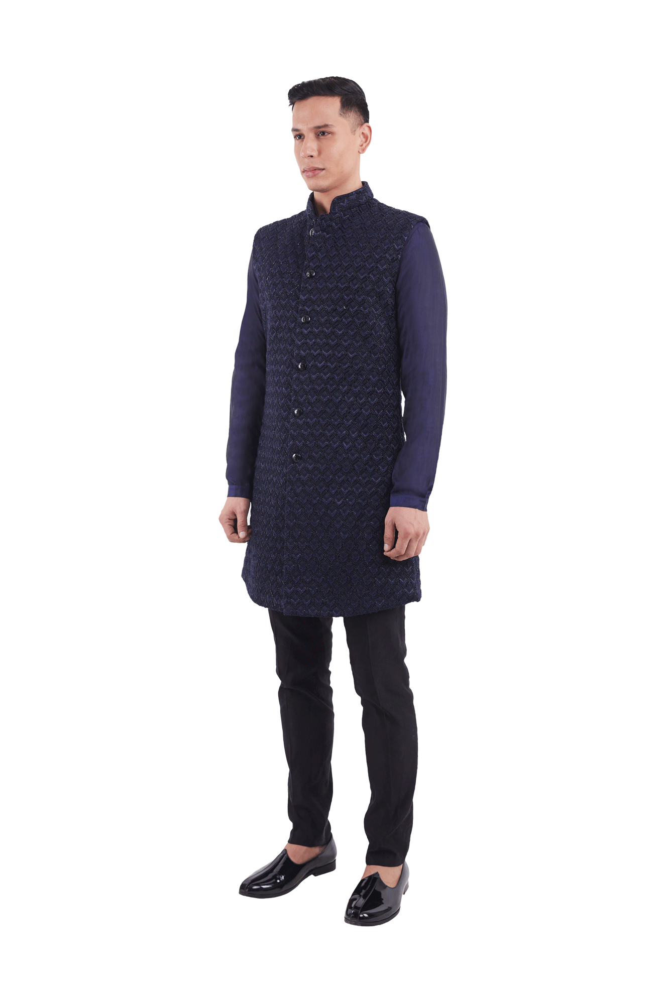 N. SCALLOP HIGHLIGHTED SLEEVELESS JACKET  