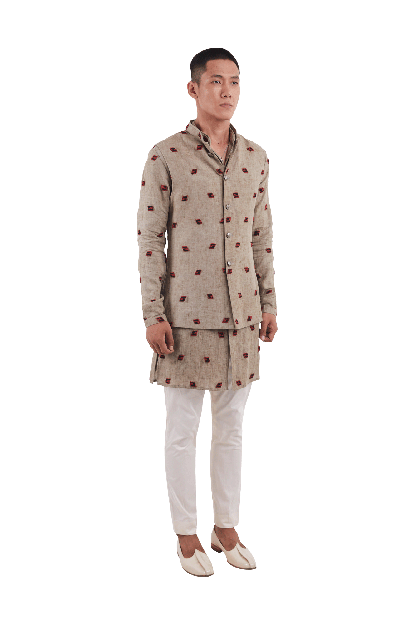 EYE FLOWER KNOTTED SHORT DECON SET  