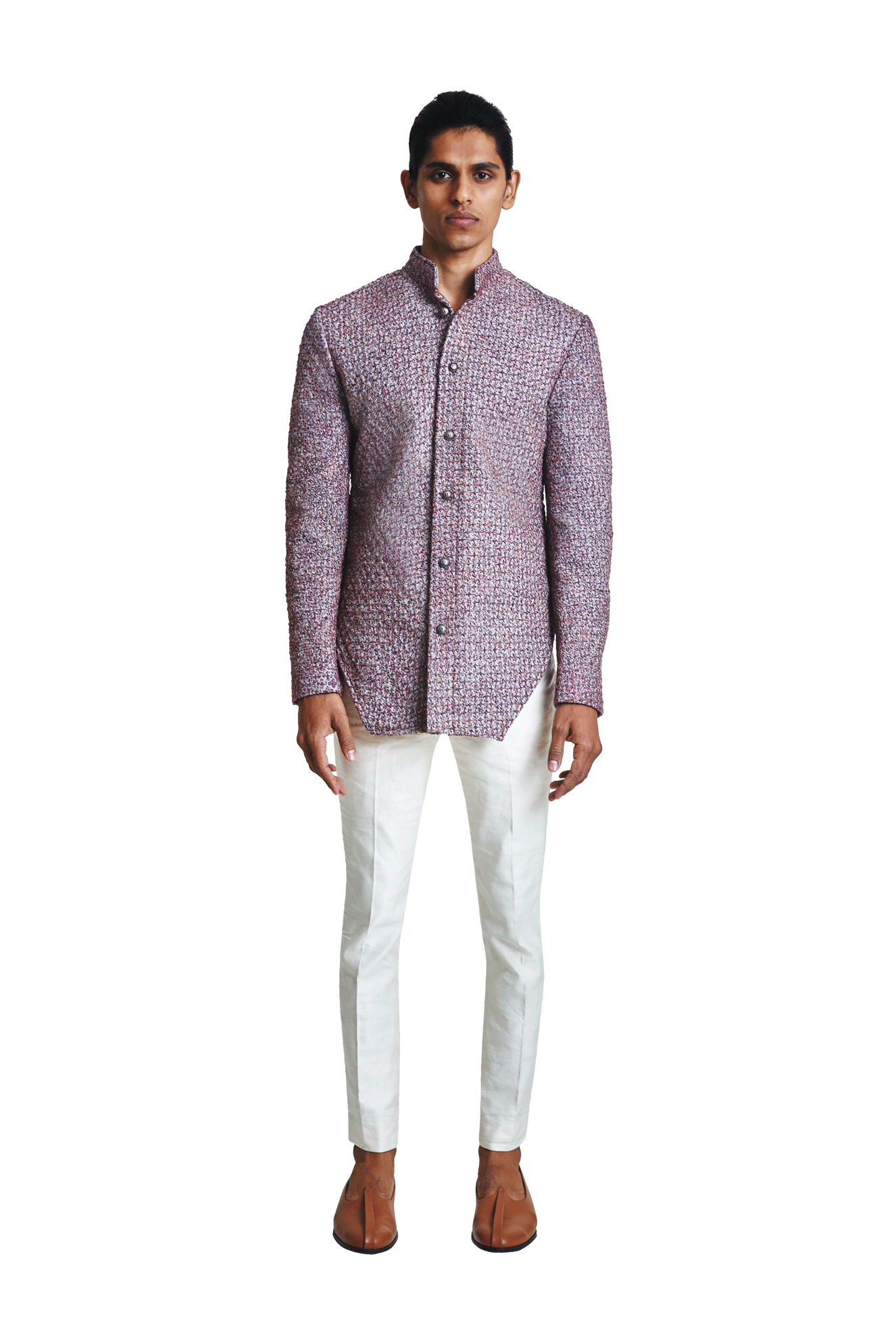  MULTICOLOR DECON FLOWER FIVE KNOTTED JACKET 