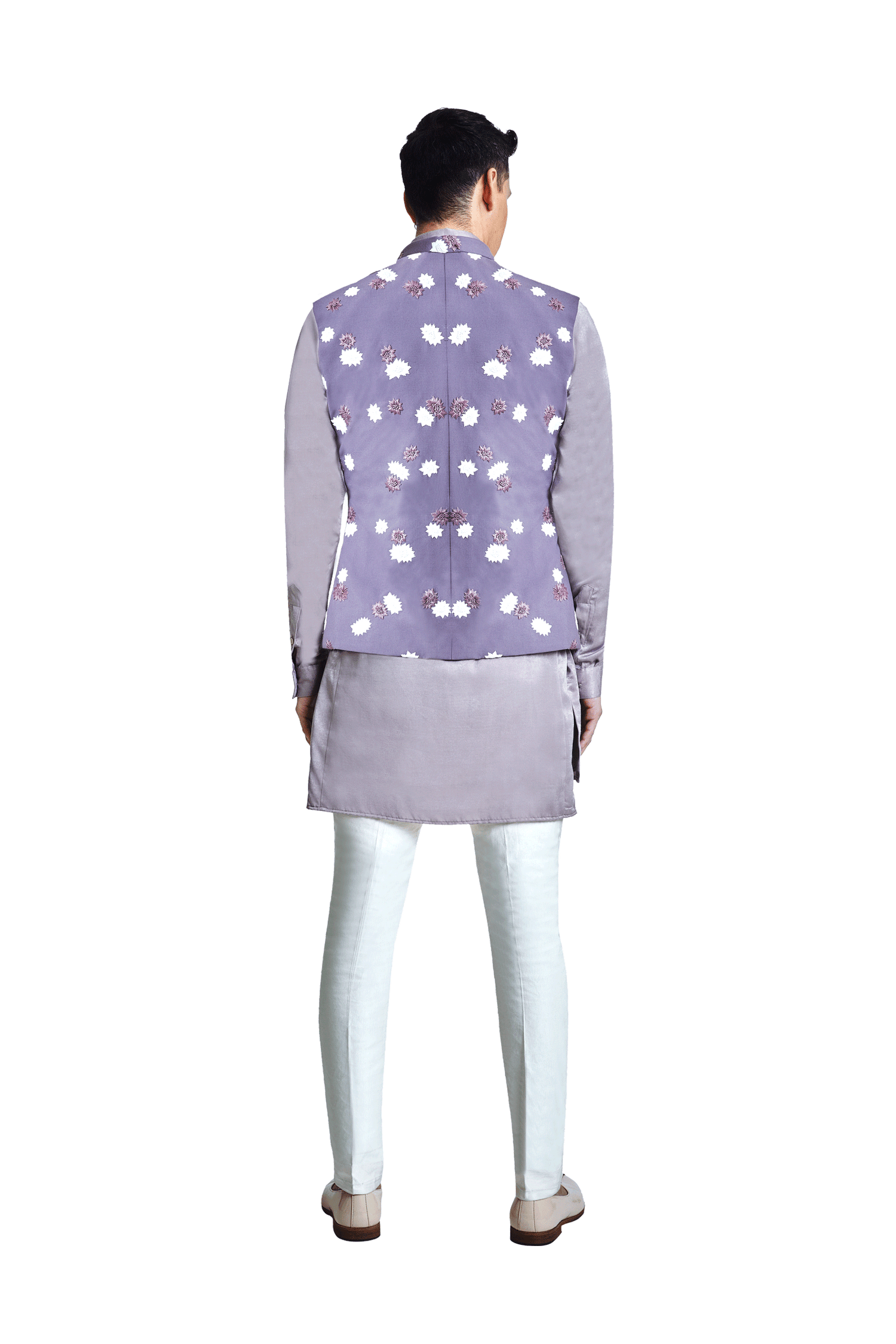 OUTSPREAD MARIGOLD FIBER SLEEVELESS JACKET  