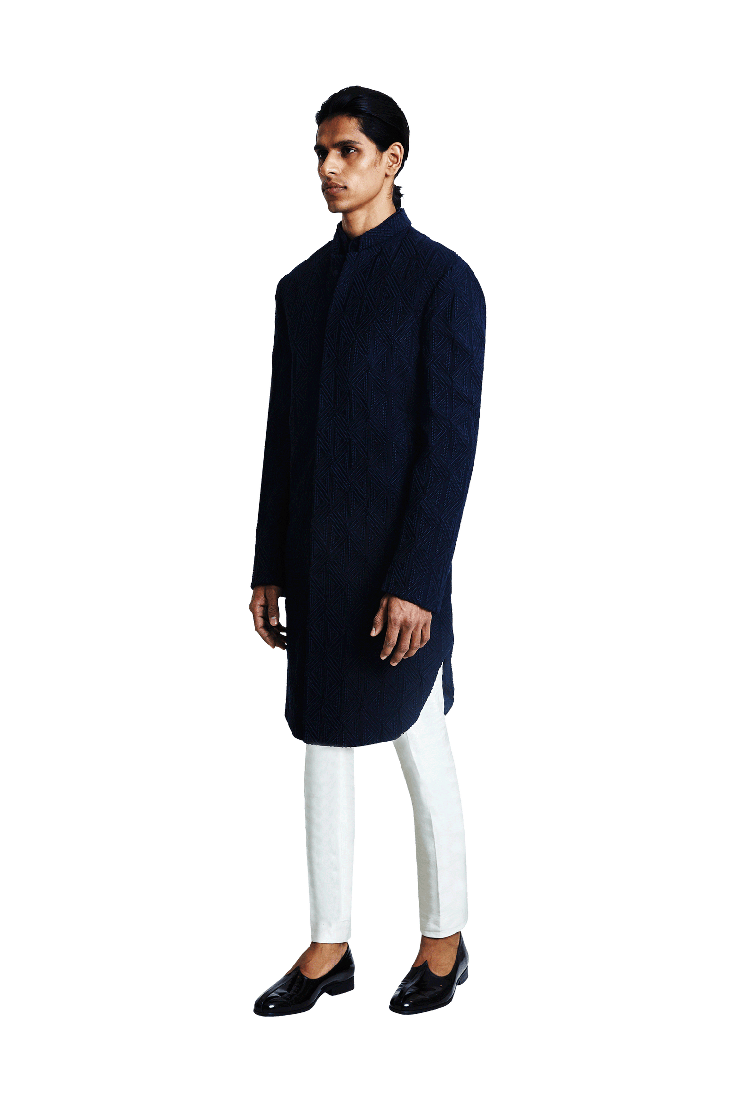 TRIANGLE GEOMETRIC FLAT JACKET  