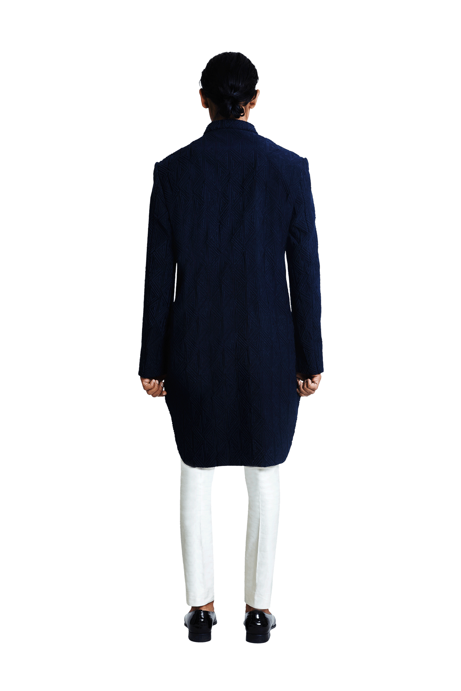 TRIANGLE GEOMETRIC FLAT JACKET  