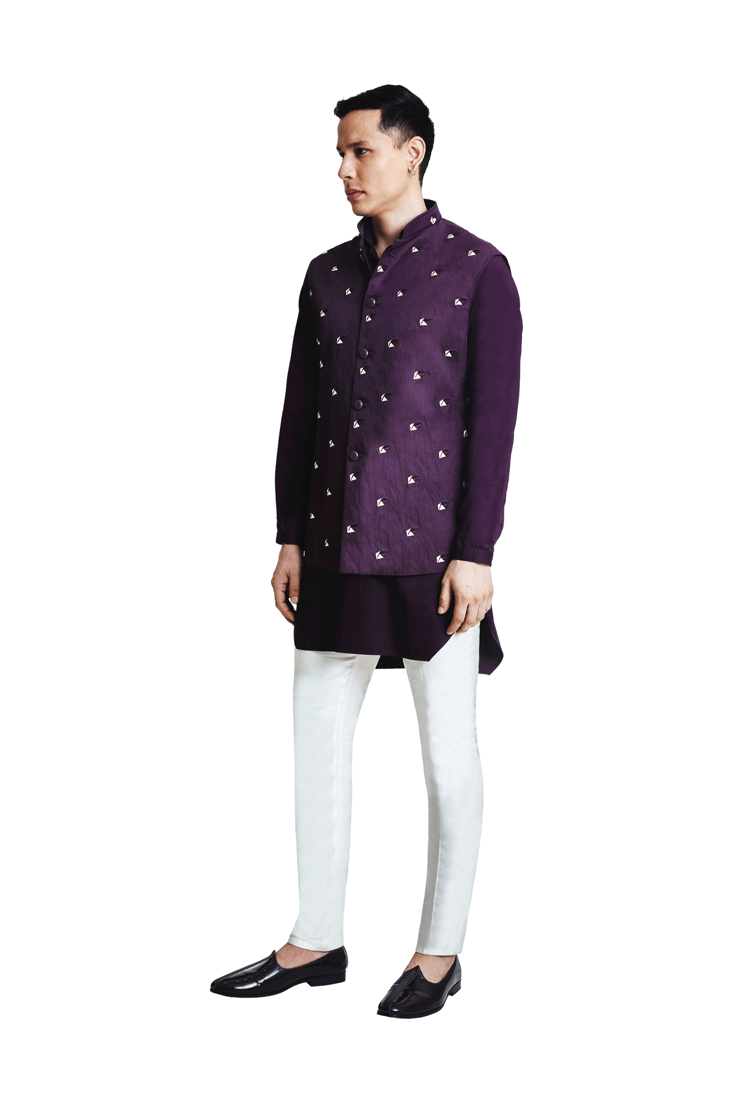 PYRAMID SLEEVELESS JACKET  