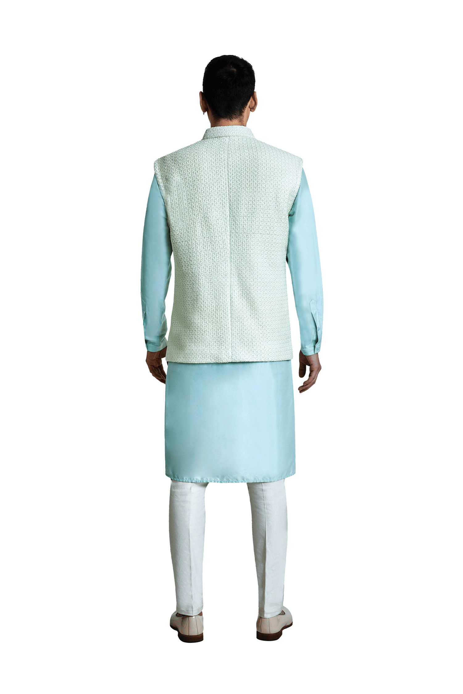 WAFFLE SLEEVELESS JACKET  