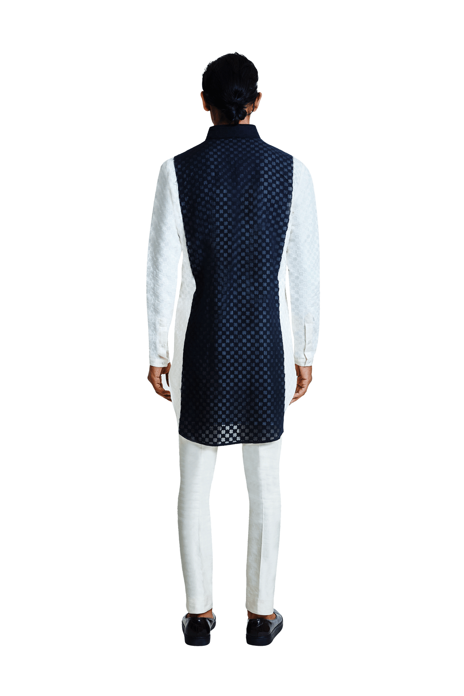 TRI GRID BLOCK KURTA  