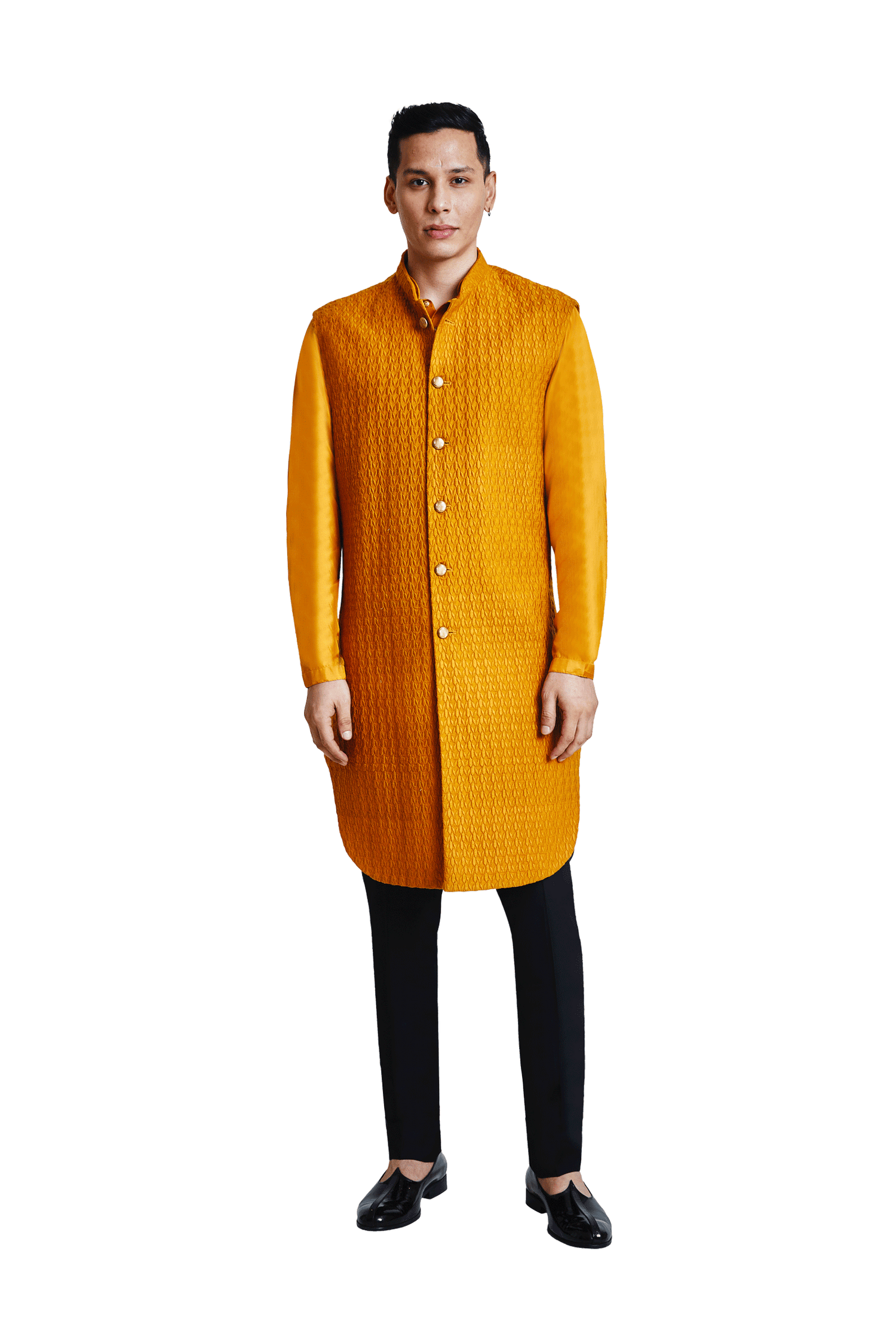  FILLED BOM SLEEVELESS LONG KOTI 