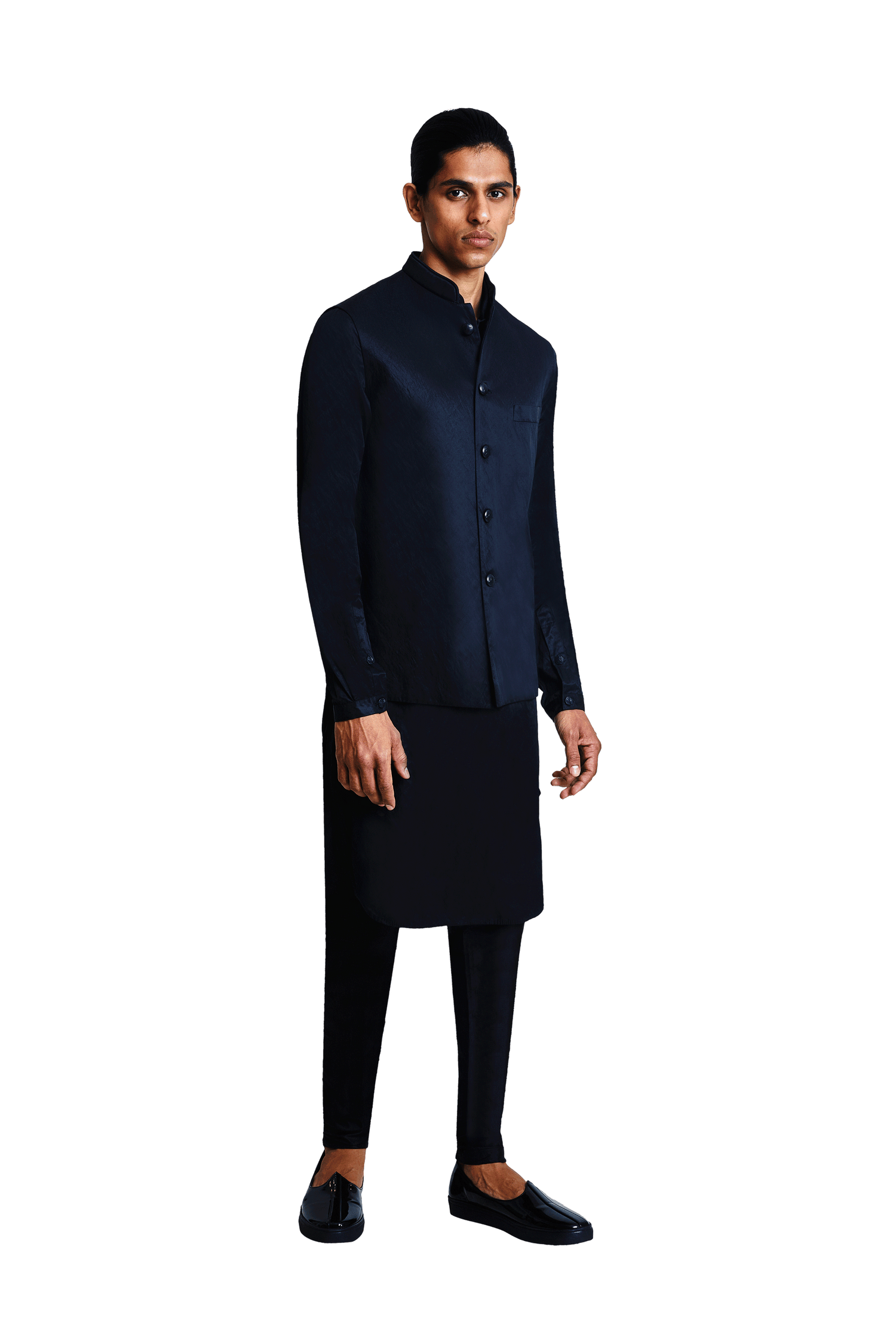  PLAIN SLEEVELESS JACKET 