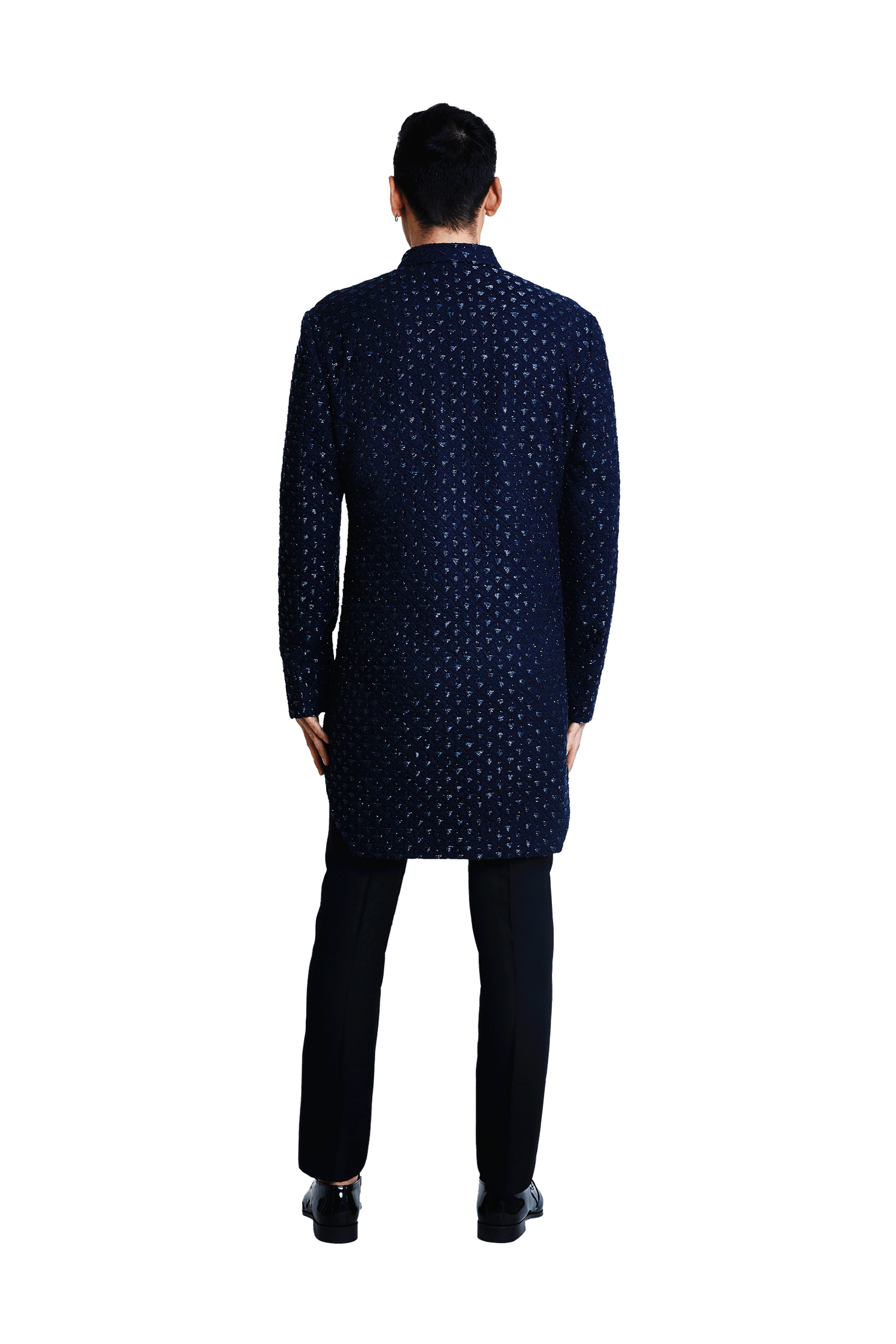 VINTAGE LIBRA HIGHLIGHTED  NAVY JACKET  