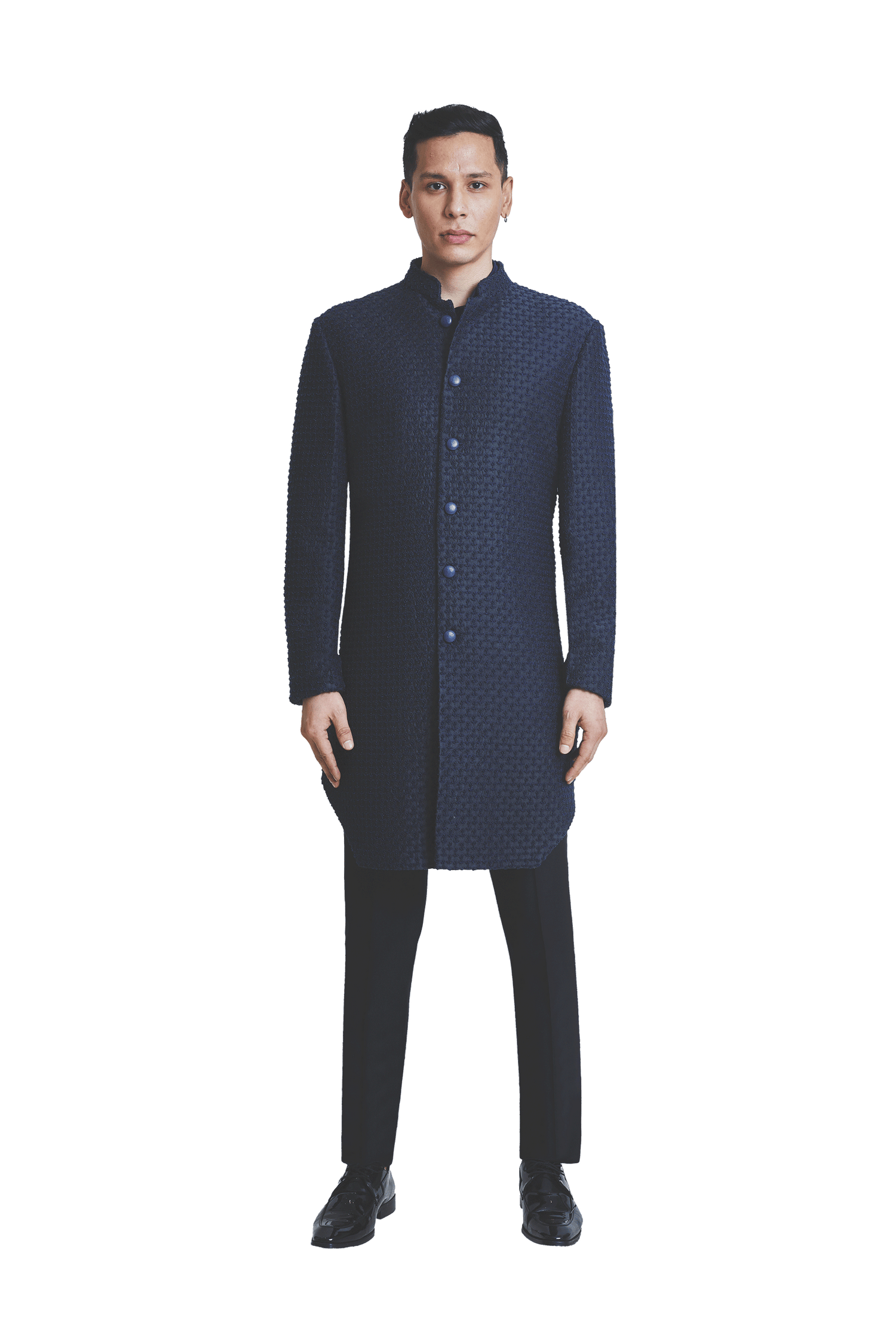  PLANT BEADED  NAVY JACKET 