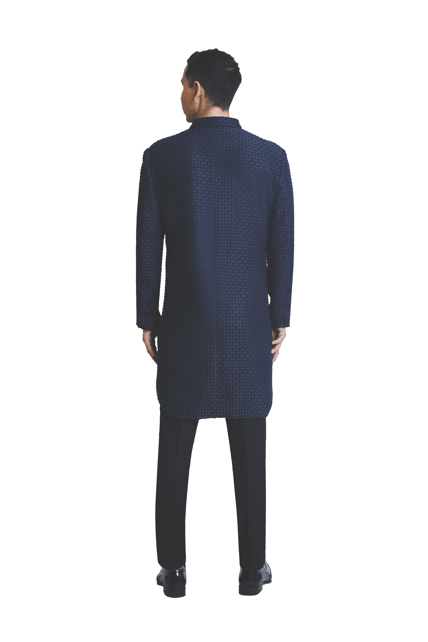 PLANT BEADED  NAVY JACKET  